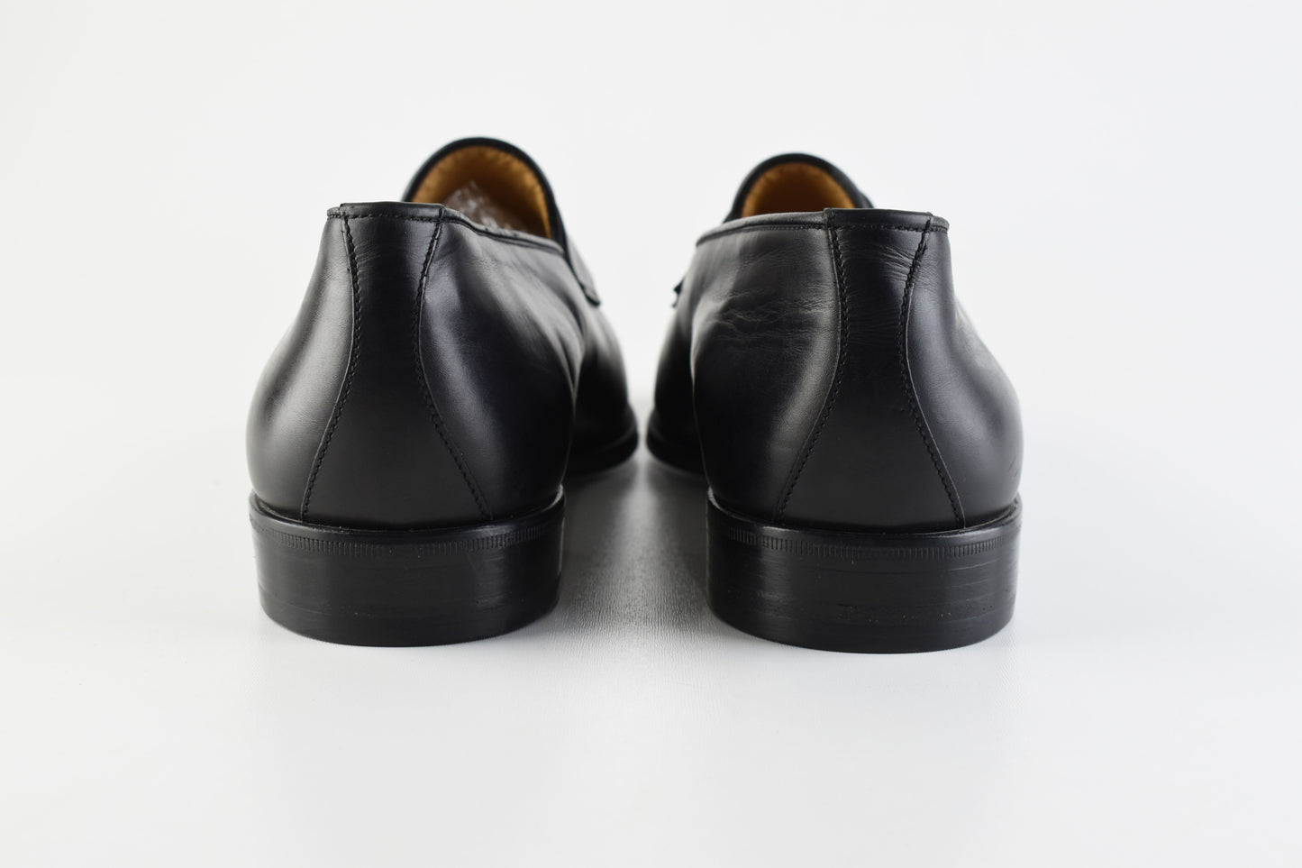 Pakerson Italy Hand made Black Leather Men Penny Loafer, Size EU 45, Excellent 10/10