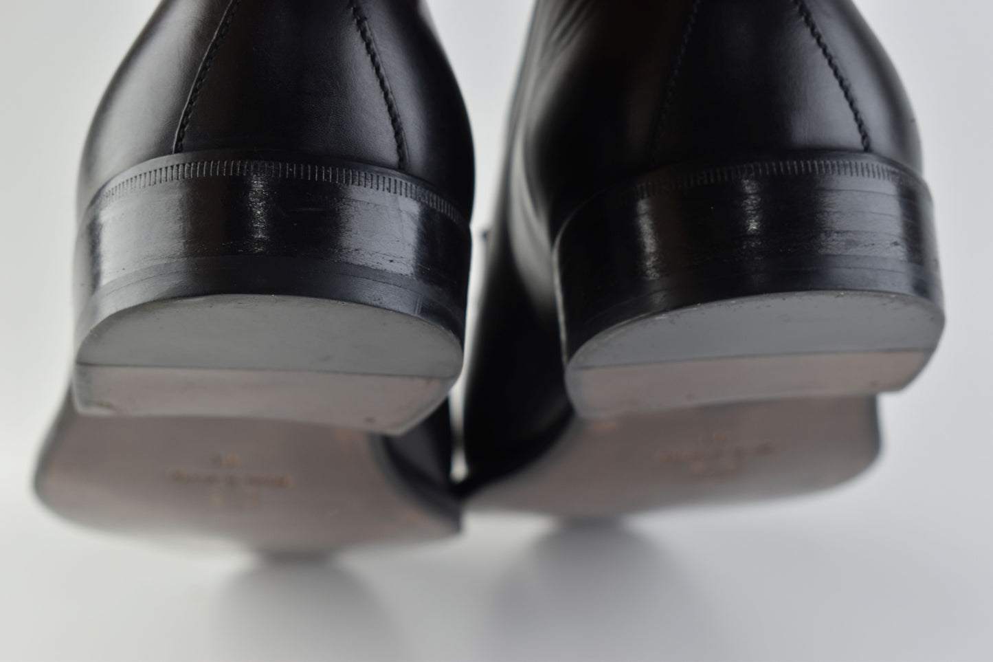 Pakerson Italy Hand made Black Leather Men Penny Loafer, Size EU 45, Excellent 10/10