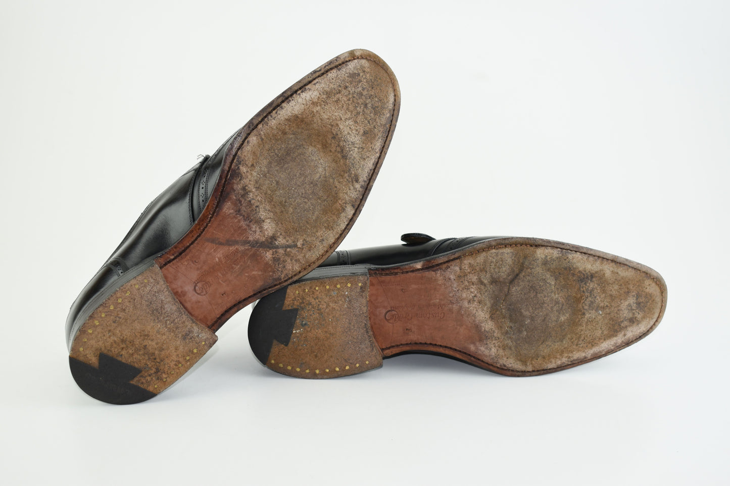 Church’s Monk Single Strap Brogues Black Men Shoes, Size EU 41.5, Good 6/10