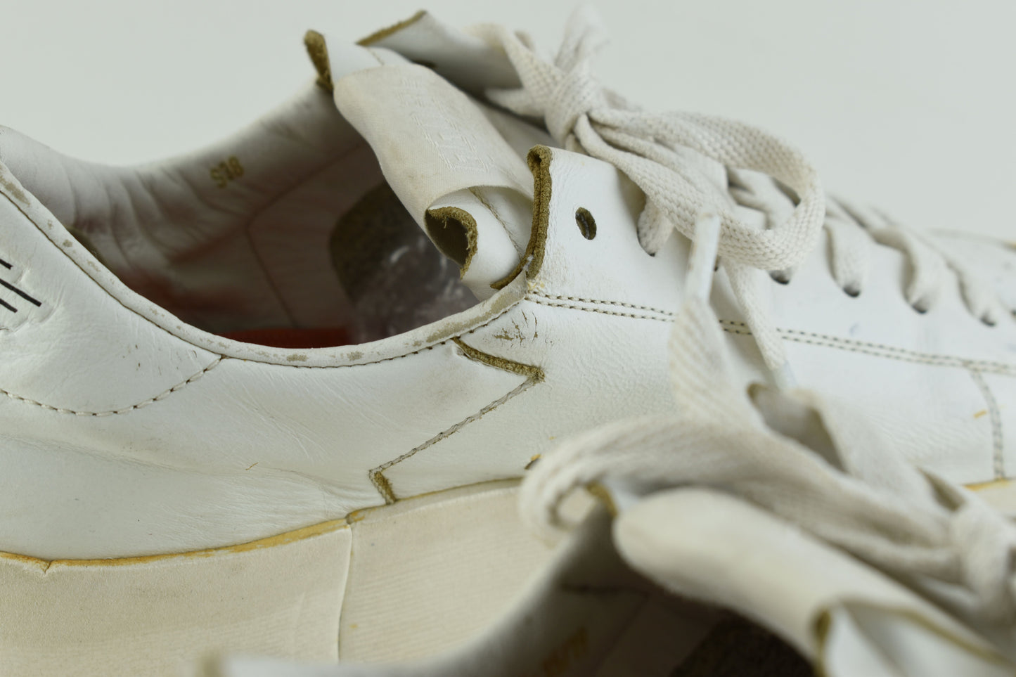 Golden Goose Stardan in total white Leather Women Sneakers, Size 38 (No Insole, خاصها فراش), V.Good 7/10