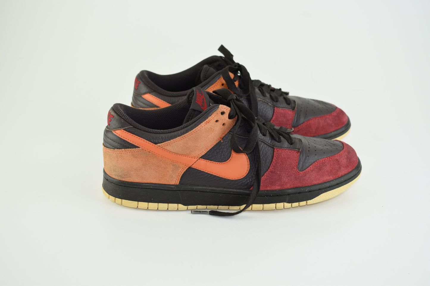 Nike 318020-082 Dunk Low CL Tar Orange Blaze Varsity red SL Men Sneakers, Size EU 44, Good 6/10
