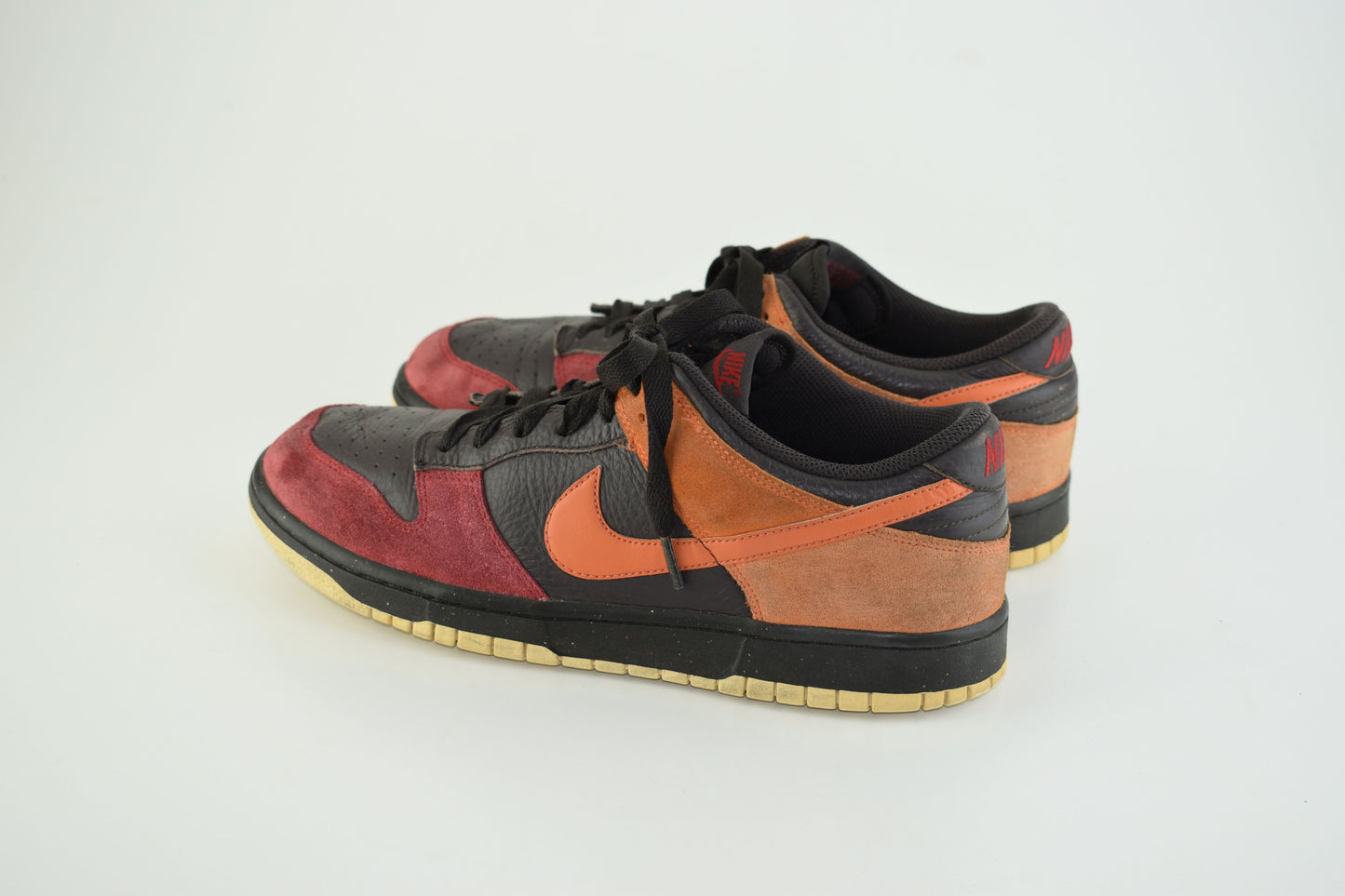 Nike 318020-082 Dunk Low CL Tar Orange Blaze Varsity red SL Men Sneakers, Size EU 44, Good 6/10