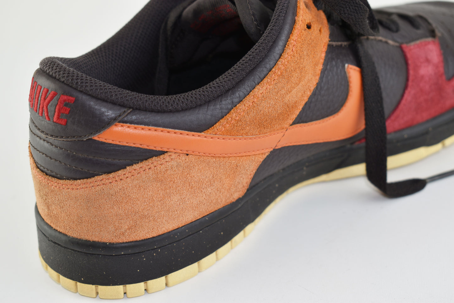 Nike 318020-082 Dunk Low CL Tar Orange Blaze Varsity red SL Men Sneakers, Size EU 44, Good 6/10