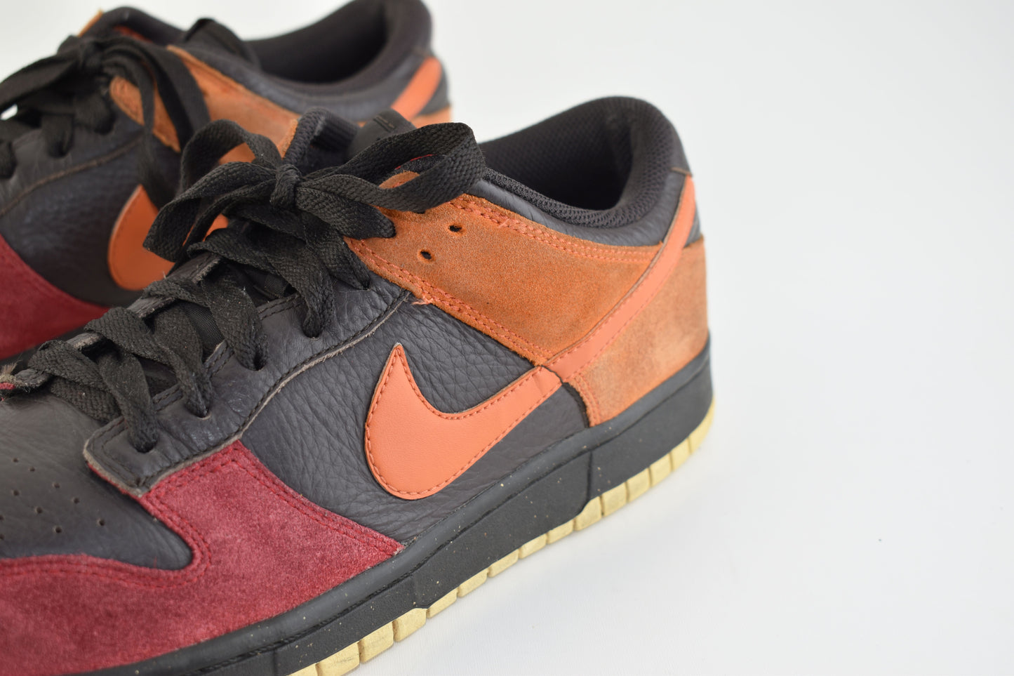 Nike 318020-082 Dunk Low CL Tar Orange Blaze Varsity red SL Men Sneakers, Size EU 44, Good 6/10