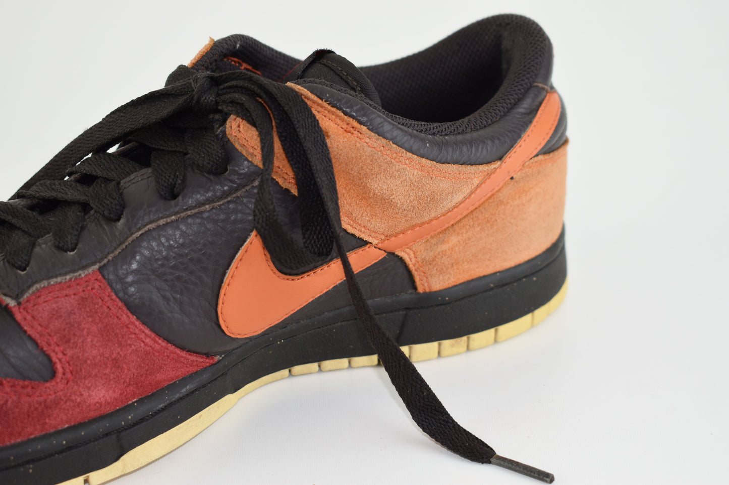 Nike 318020-082 Dunk Low CL Tar Orange Blaze Varsity red SL Men Sneakers, Size EU 44, Good 6/10