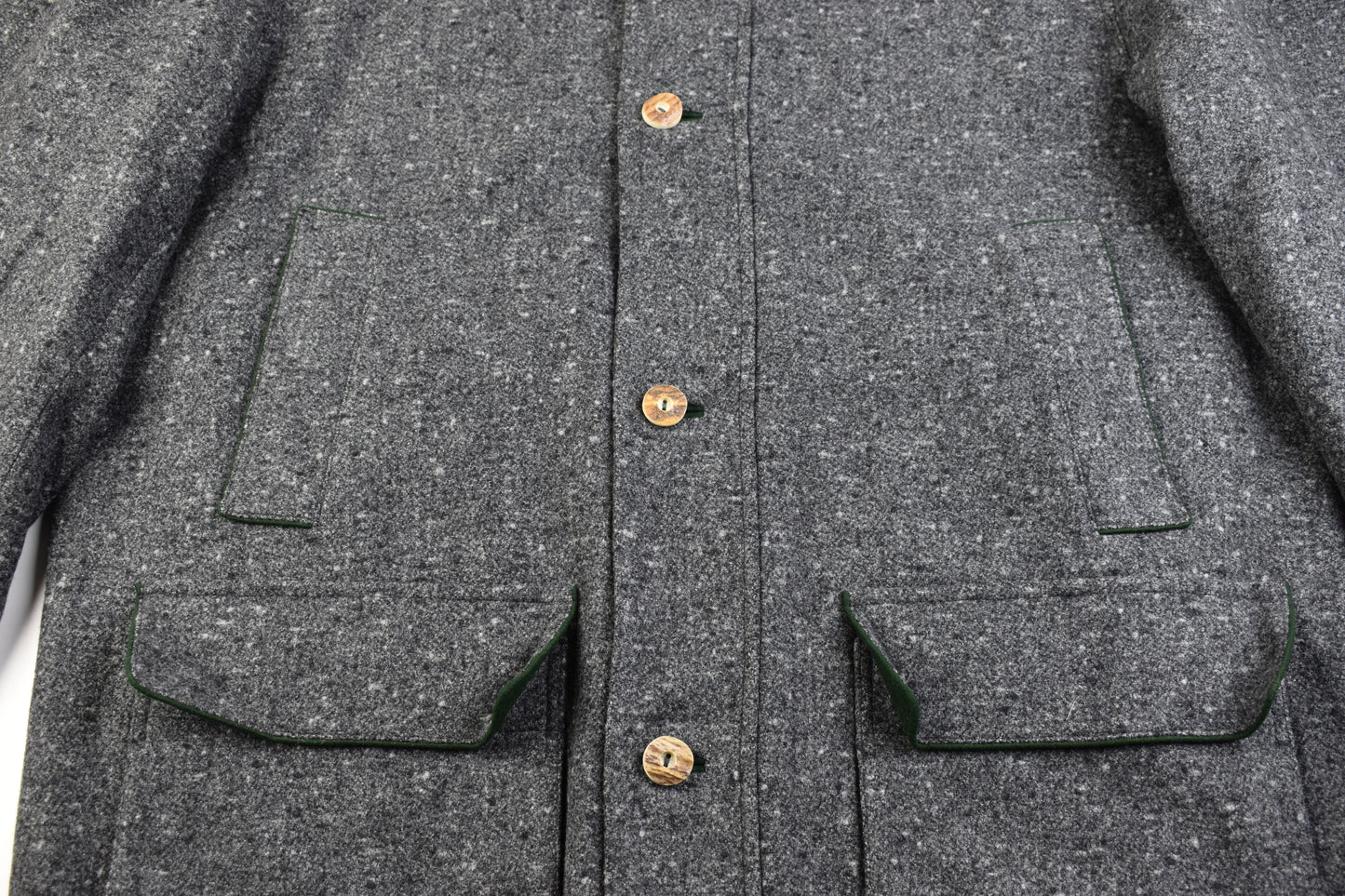 Poldi Leopold Prinz von Bayern Gray Virgin Wool Men Coat, Size EU 56, Excellent 10/10