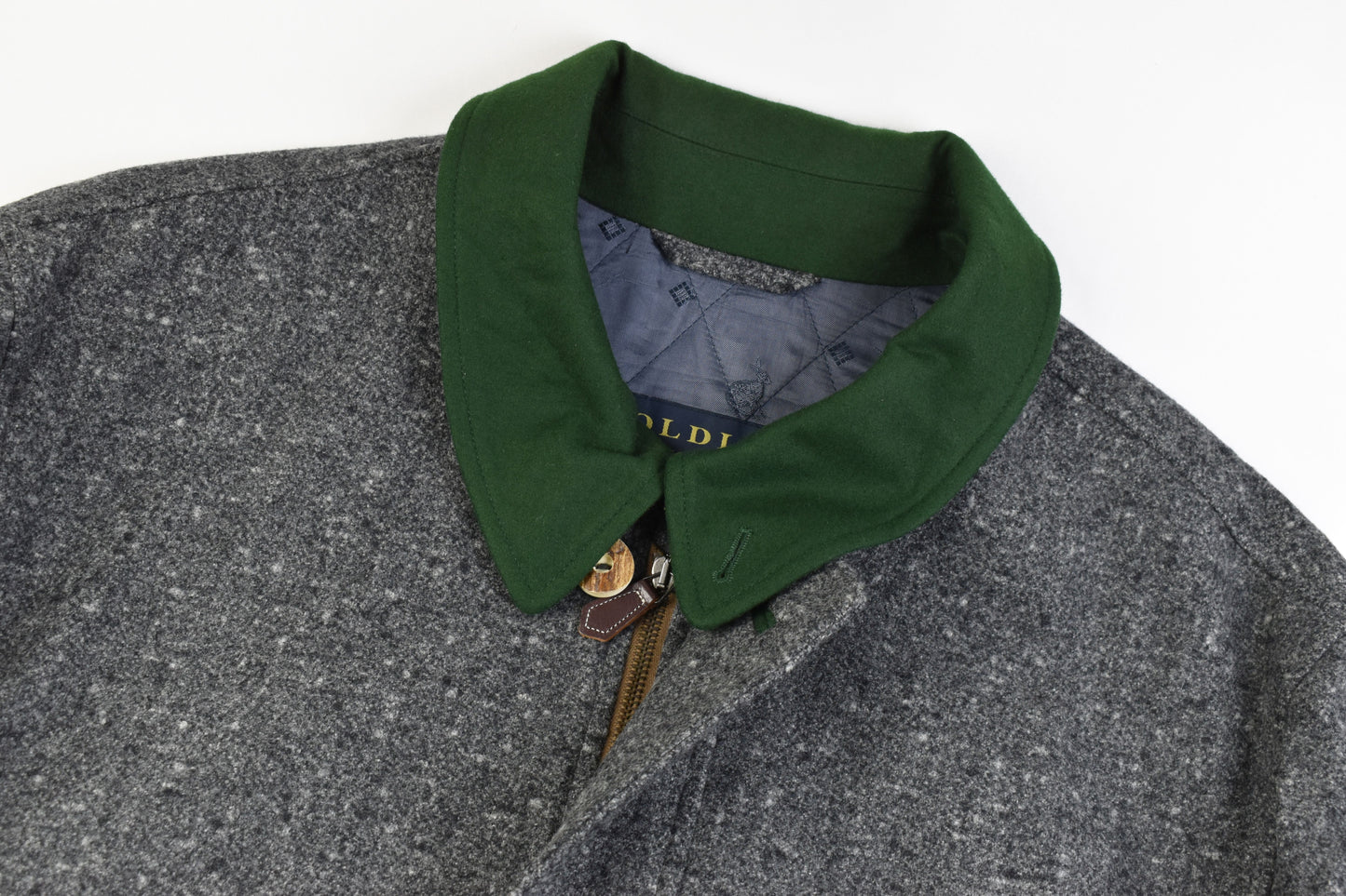 Poldi Leopold Prinz von Bayern Gray Virgin Wool Men Coat, Size EU 56, Excellent 10/10