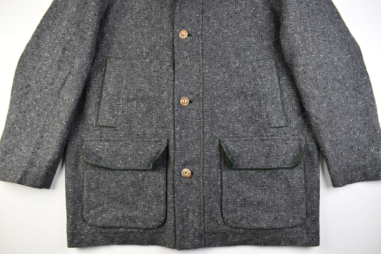 Poldi Leopold Prinz von Bayern Gray Virgin Wool Men Coat, Size EU 56, Excellent 10/10