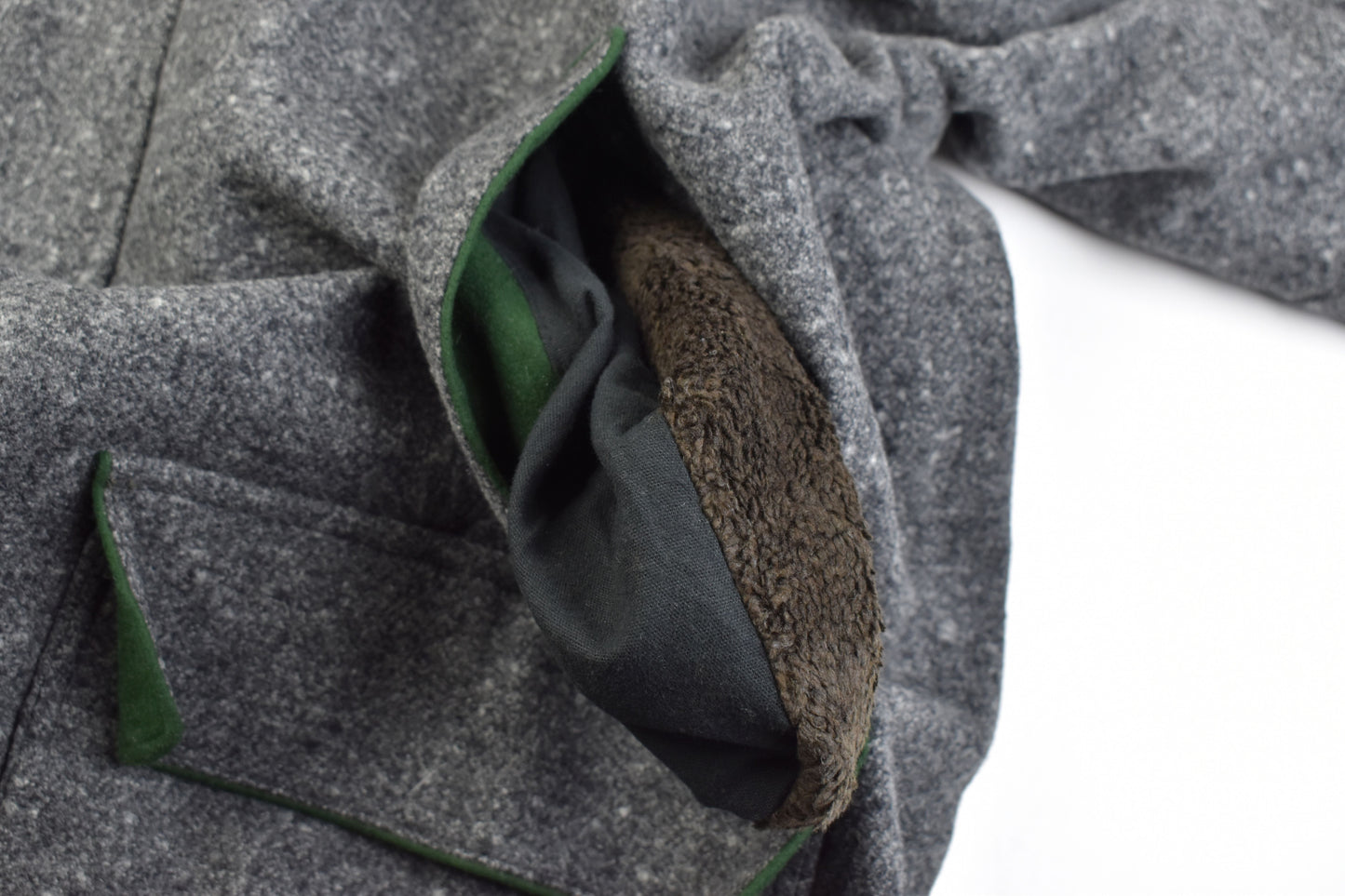 Poldi Leopold Prinz von Bayern Gray Virgin Wool Men Coat, Size EU 56, Excellent 10/10