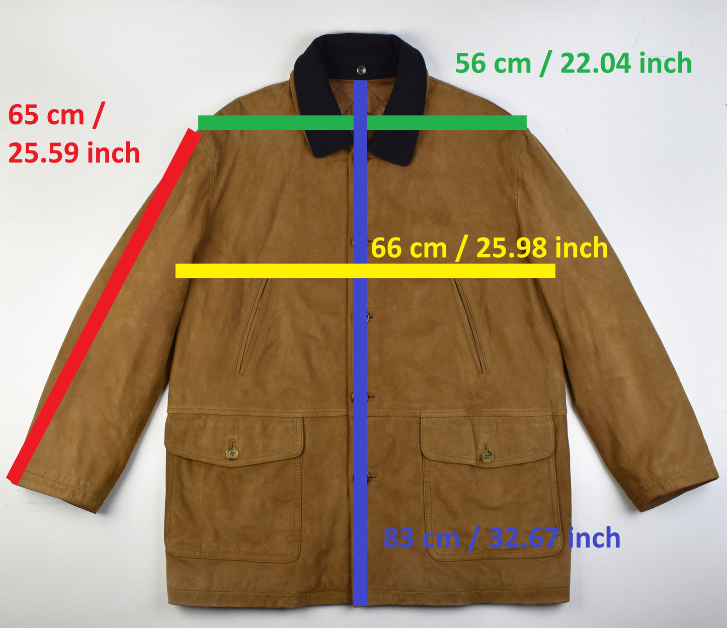 Burberry London Brown Calfskin Nubuck Leather Men Coat Jacket Size 52, V.Good 8/10