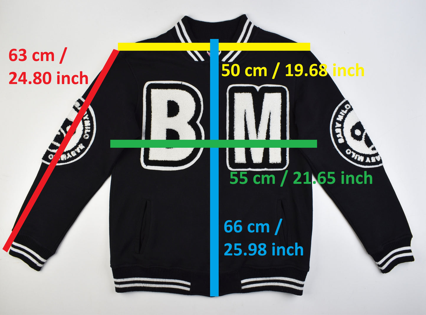 Bape Baby Milo Black Varsity Men Jacket, Size M, Made in Japan, V.Good 8/10