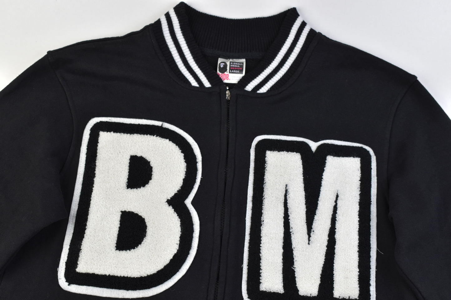 Bape Baby Milo Black Varsity Men Jacket, Size M, Made in Japan, V.Good 8/10