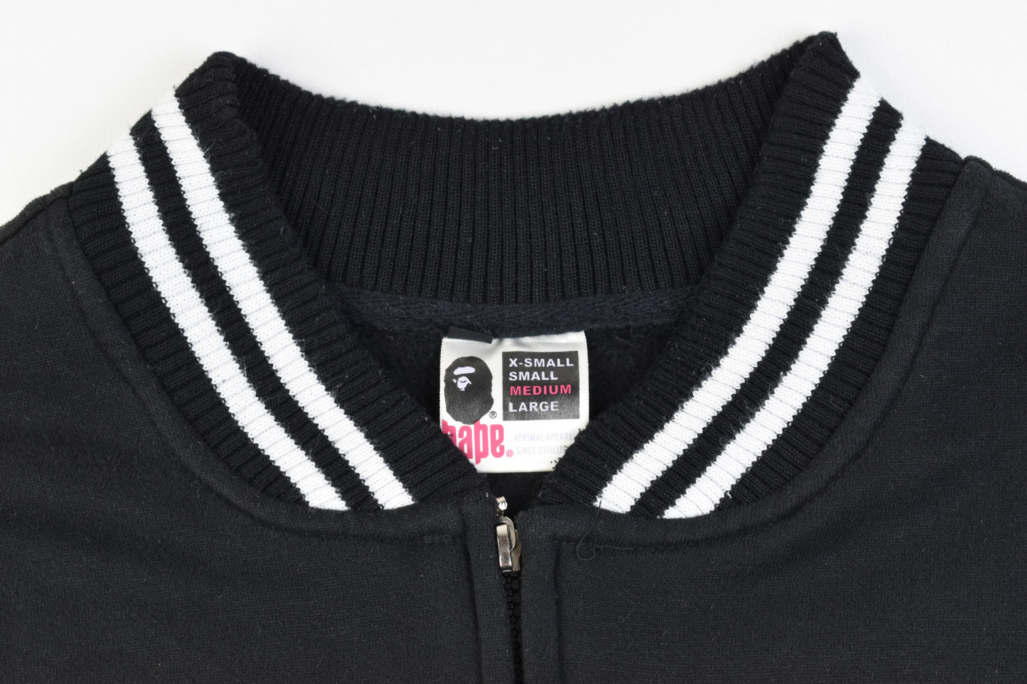 Bape Baby Milo Black Varsity Men Jacket, Size M, Made in Japan, V.Good 8/10
