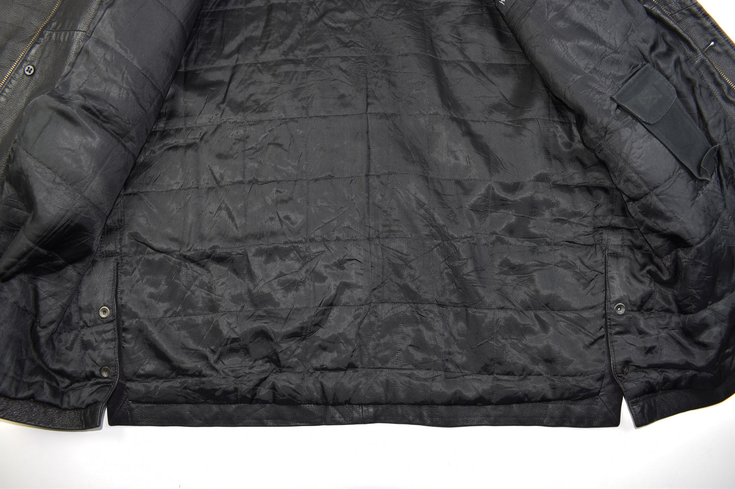 Yves Saint Laurent Black Leather Man's Jacket Coat, Size EU 58, V.Good 8/10