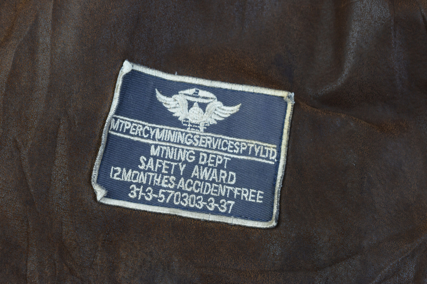 Hi-Buxter F19 Army Pilot bomber Men Leather Jacket Detachable Collar, Size XL, V.Good 7/10