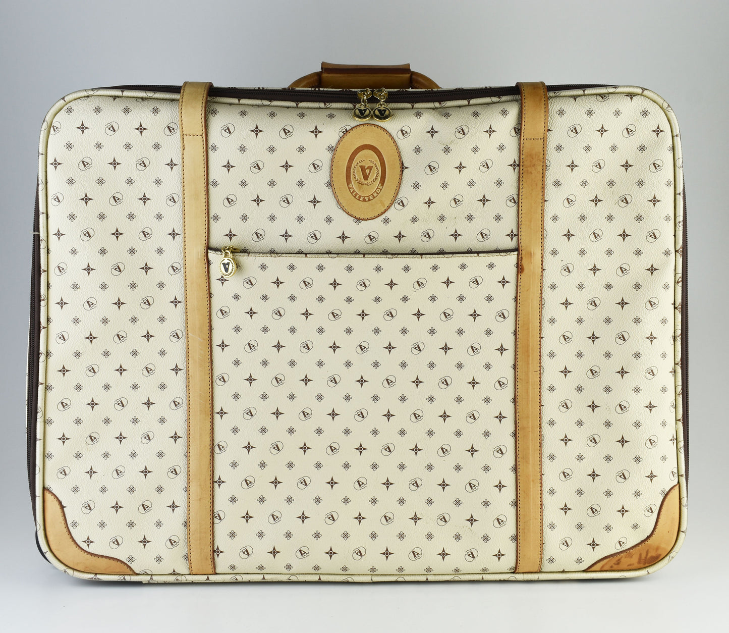 Valleverde Monogram Italian Travel Suitcase, Excellent 8/10