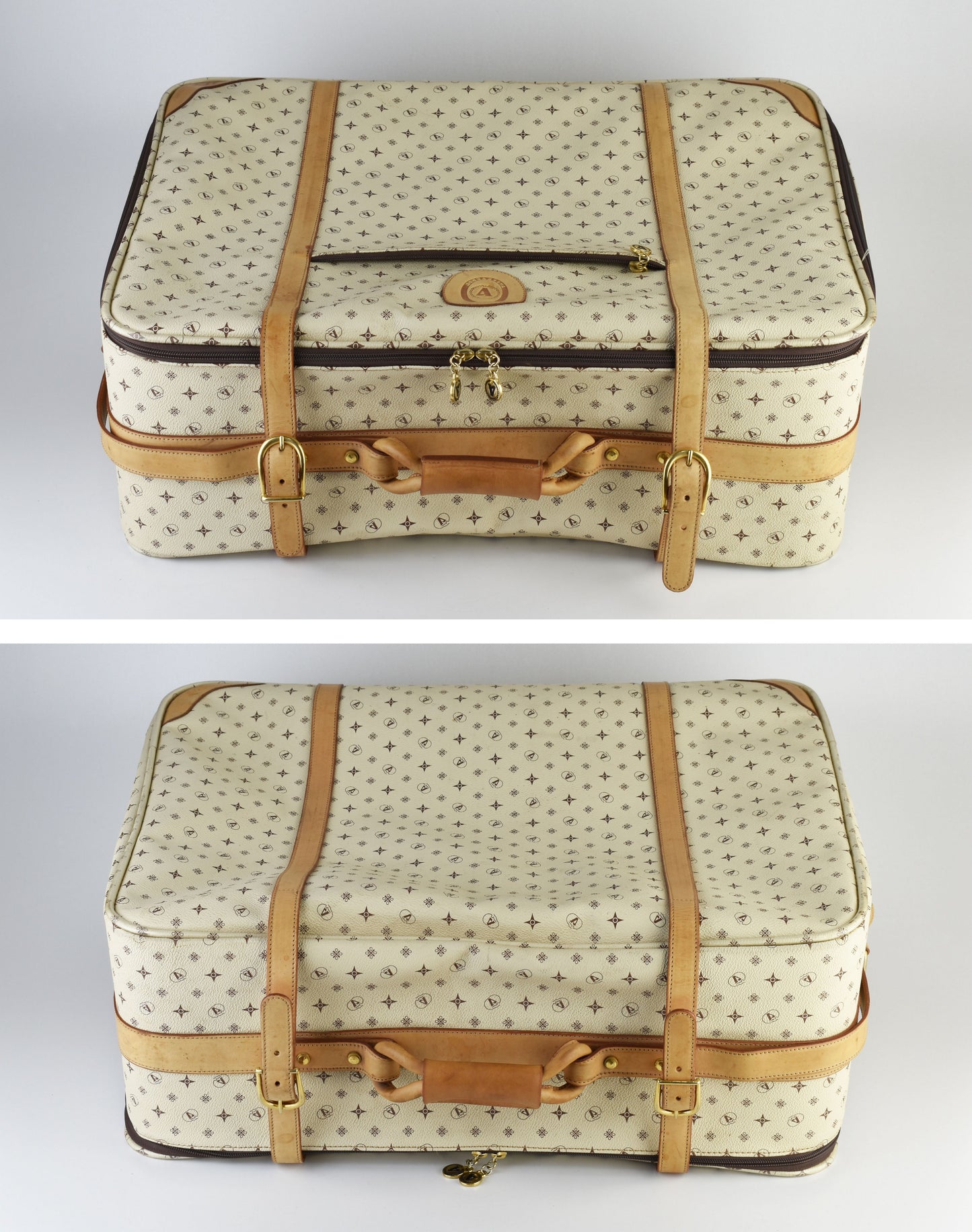 Valleverde Monogram Italian Travel Suitcase, Excellent 8/10