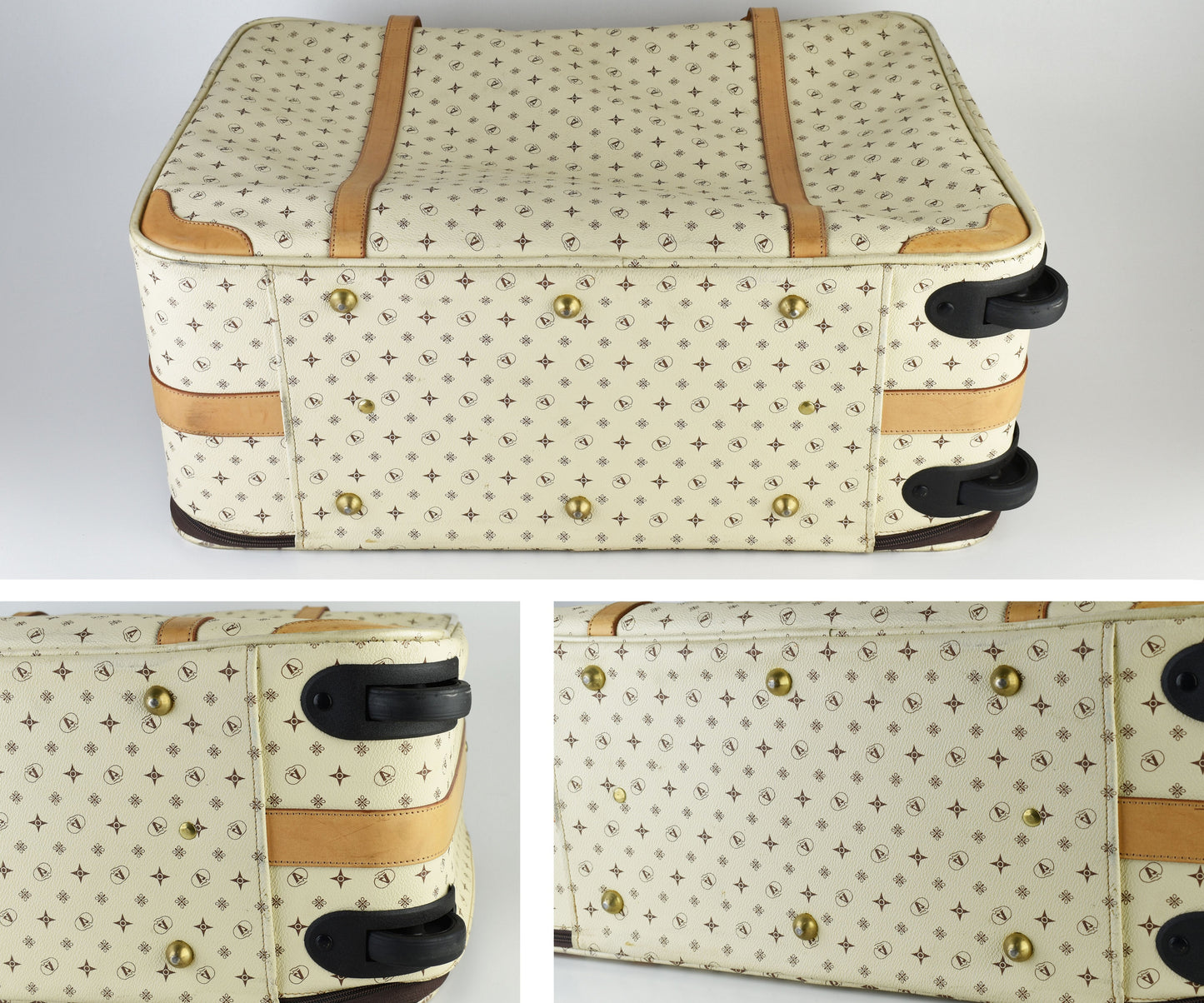 Valleverde Monogram Italian Travel Suitcase, Excellent 8/10