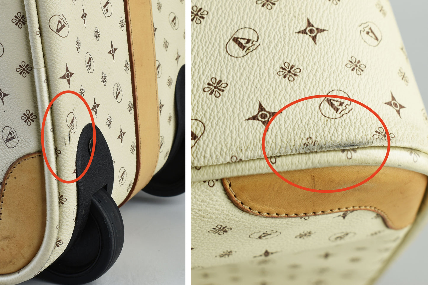 Valleverde Monogram Italian Travel Suitcase, Excellent 8/10