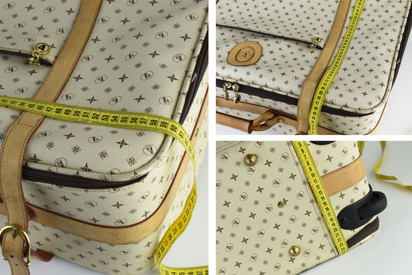 Valleverde Monogram Italian Travel Suitcase, Excellent 8/10