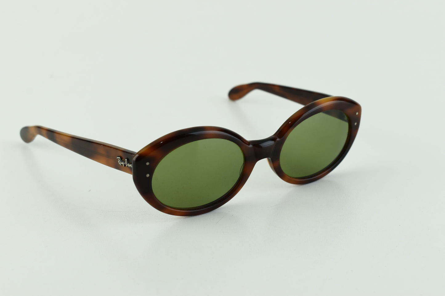 B&L Ray Ban Bewitching Blond Tortoise RB3 Green W0958 Women Sunglasses, Size M, V.Good 7/10