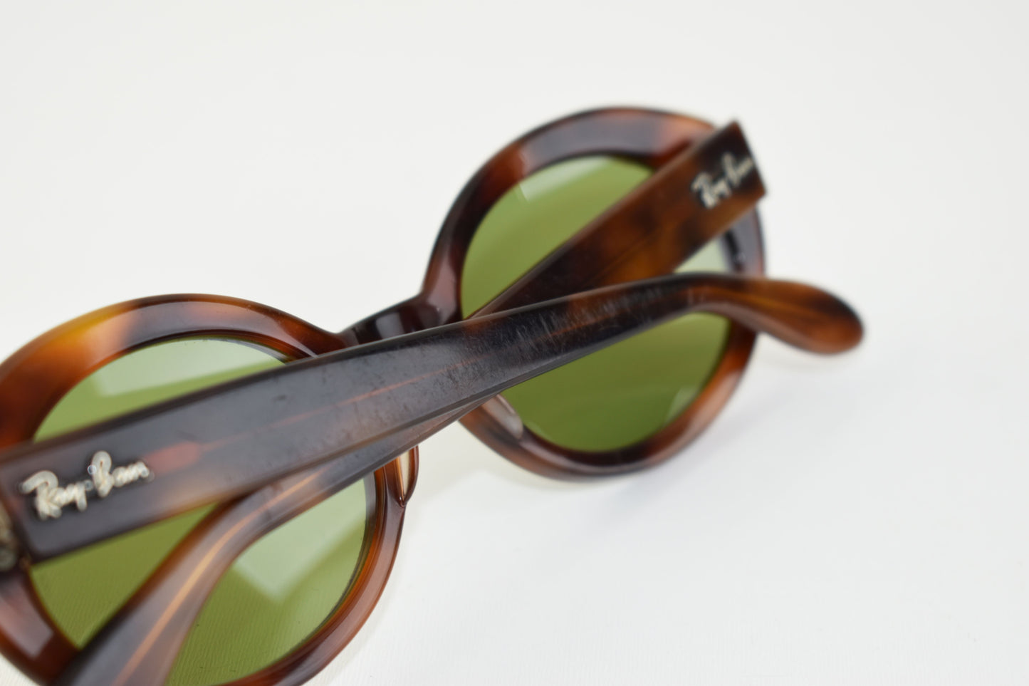 B&L Ray Ban Bewitching Blond Tortoise RB3 Green W0958 Women Sunglasses, Size M, V.Good 7/10