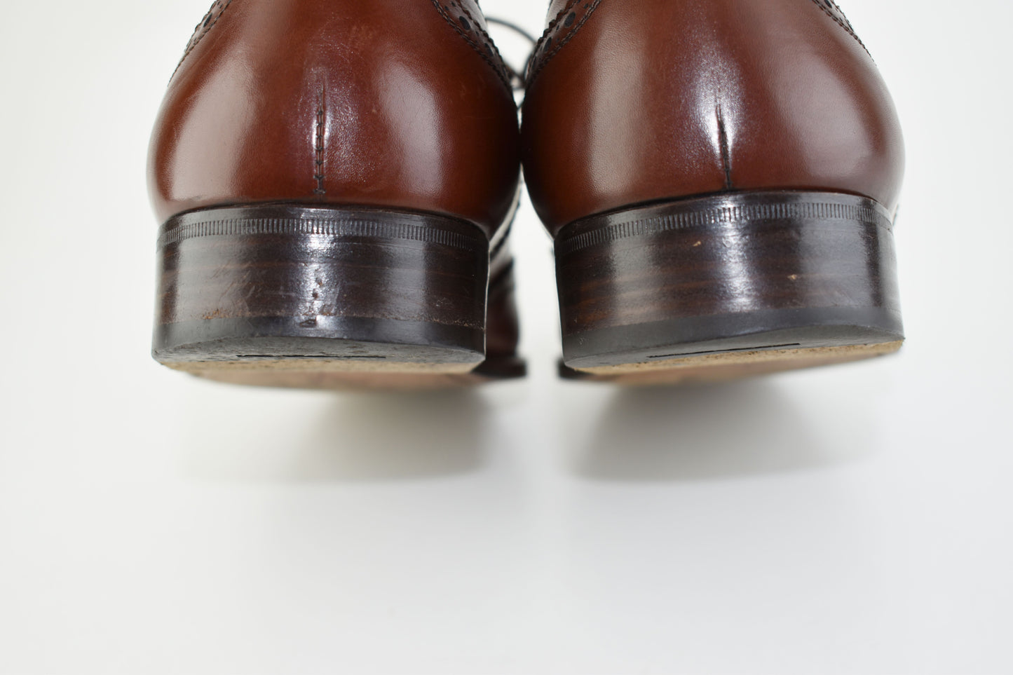 Salvatore Ferragamo Firenze Brown Oxford Brogue, Size EU 43.5, Men Shoes, V.Good 8/10