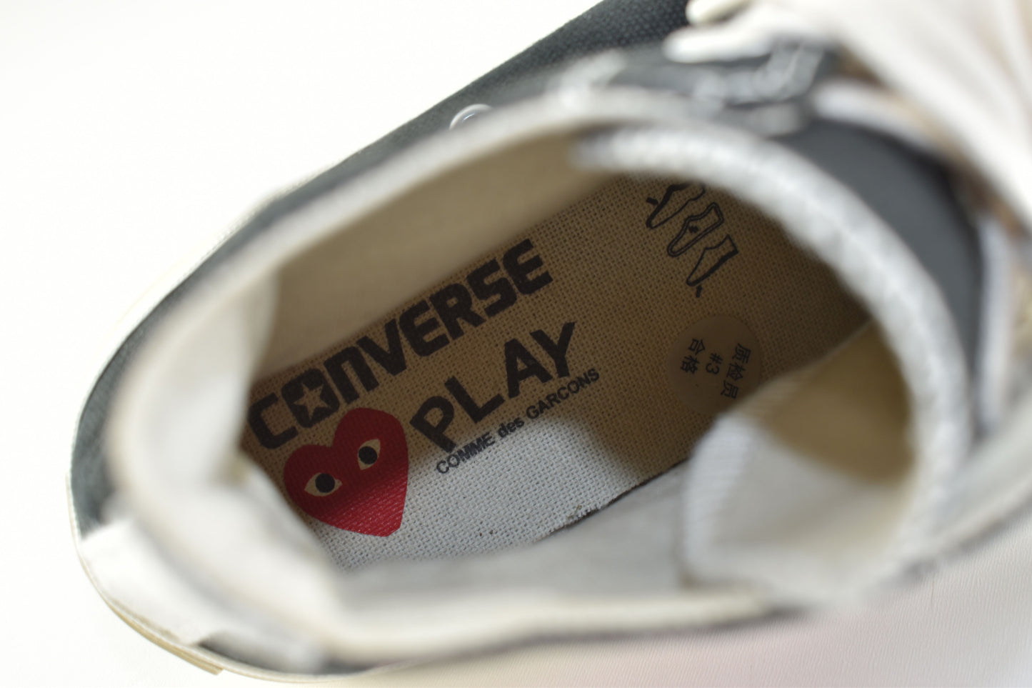 Converse Chuck Taylor All-Star 70 Hi Comme des Garcons Play 150204C Size 42, Excellent 10/10