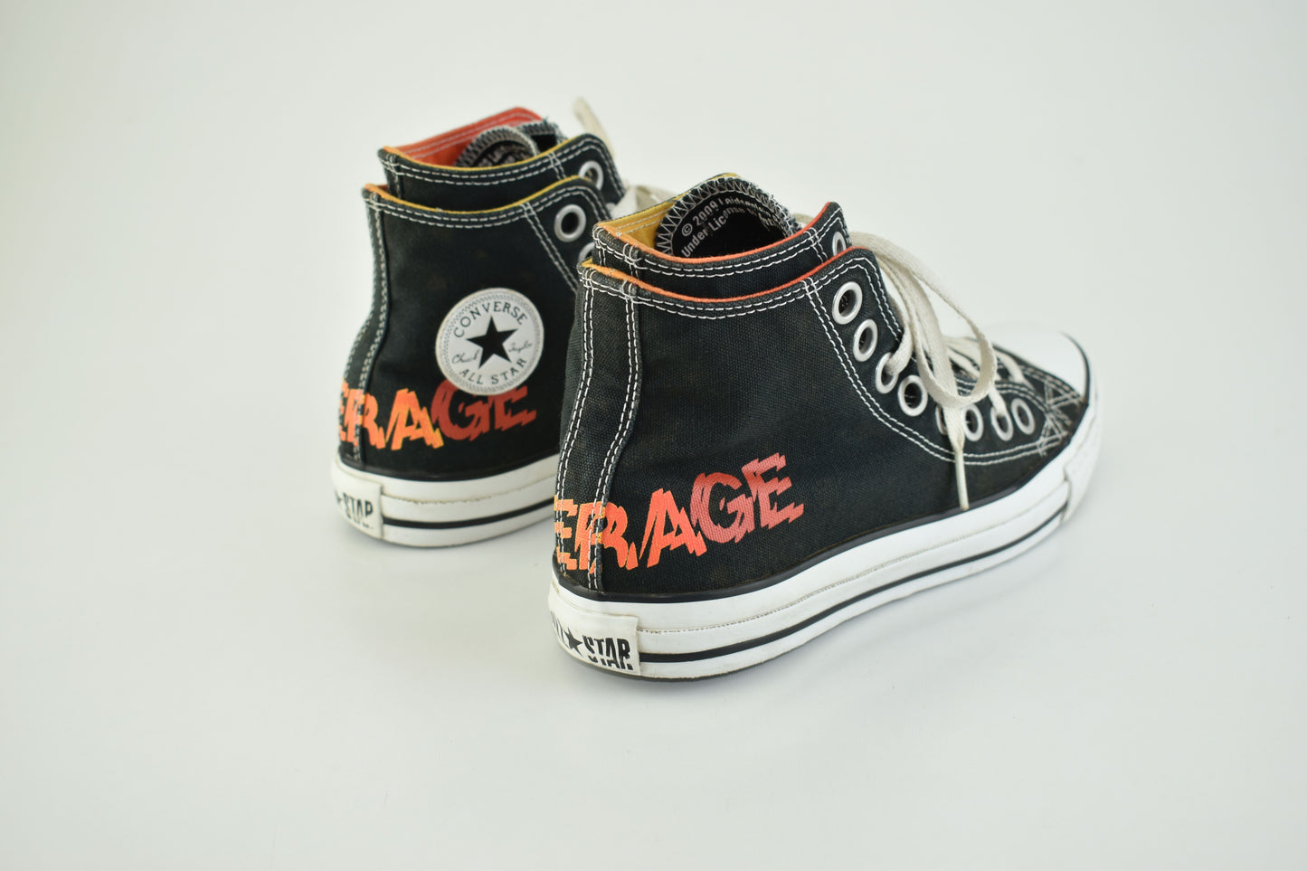 AC/DC Converse Chuck Taylor Powerage Black Shoes 2009 Limited, Size EU 40, V.Good 7/10