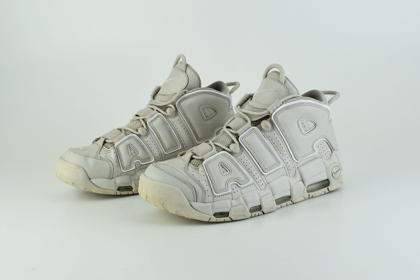 Nike Air More Uptempo Light Bone 921948-001 Men Sneakers, Size EU 44.5, V.Good 7/10