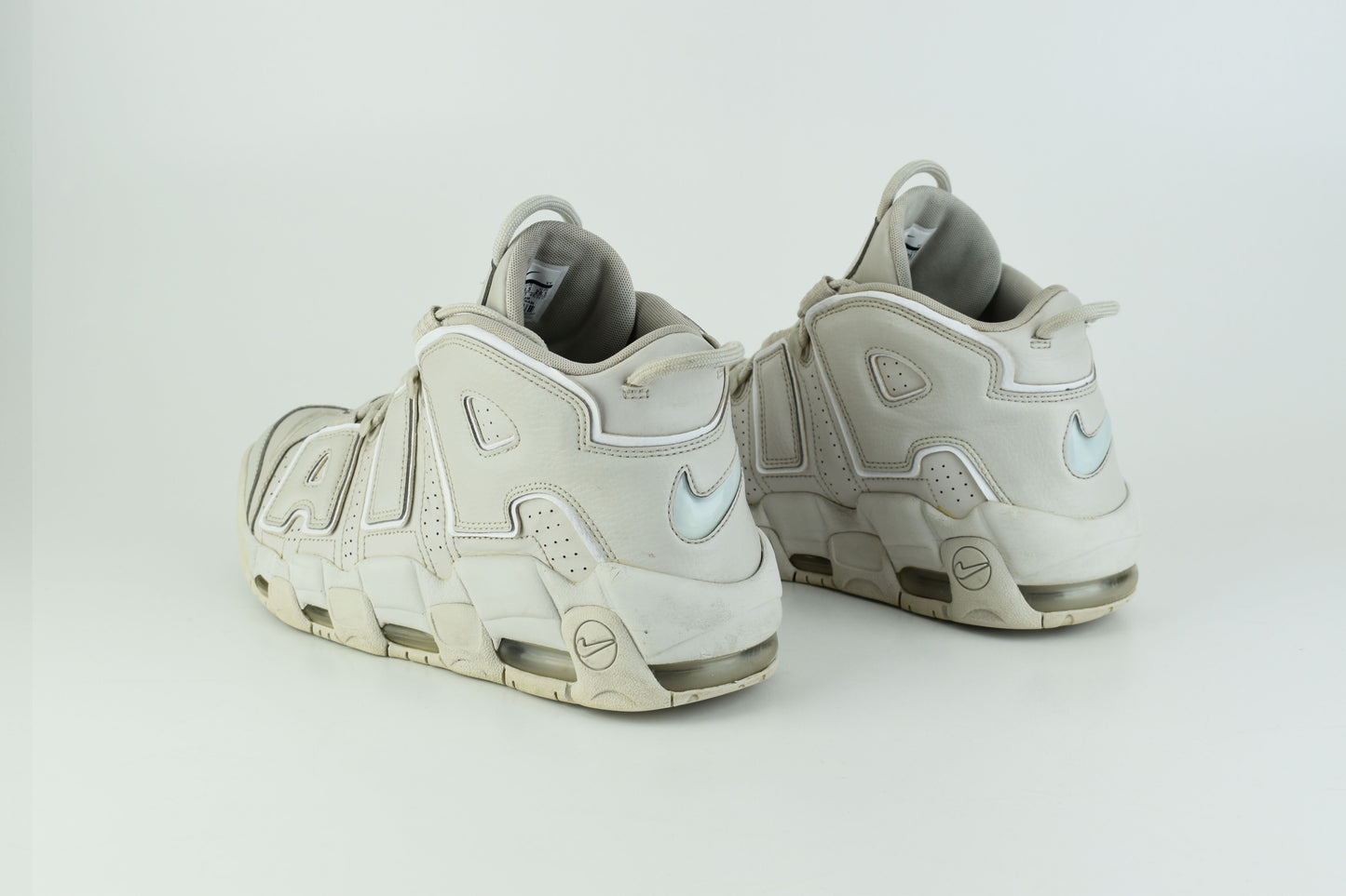 Nike Air More Uptempo Light Bone 921948-001 Men Sneakers, Size EU 44.5, V.Good 7/10