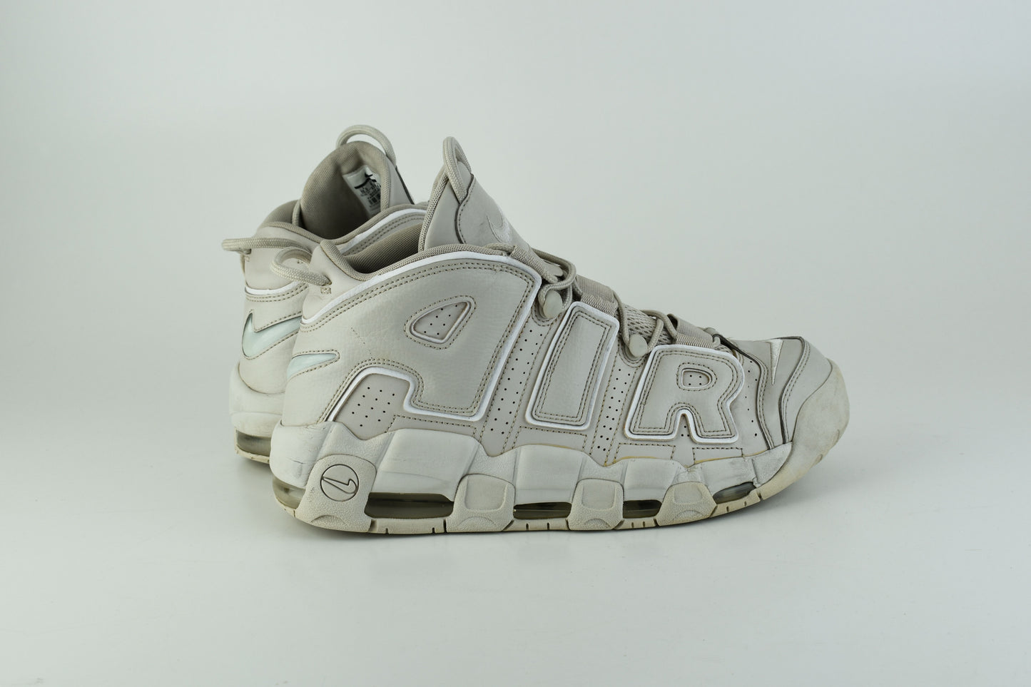 Nike Air More Uptempo Light Bone 921948-001 Men Sneakers, Size EU 44.5, V.Good 7/10