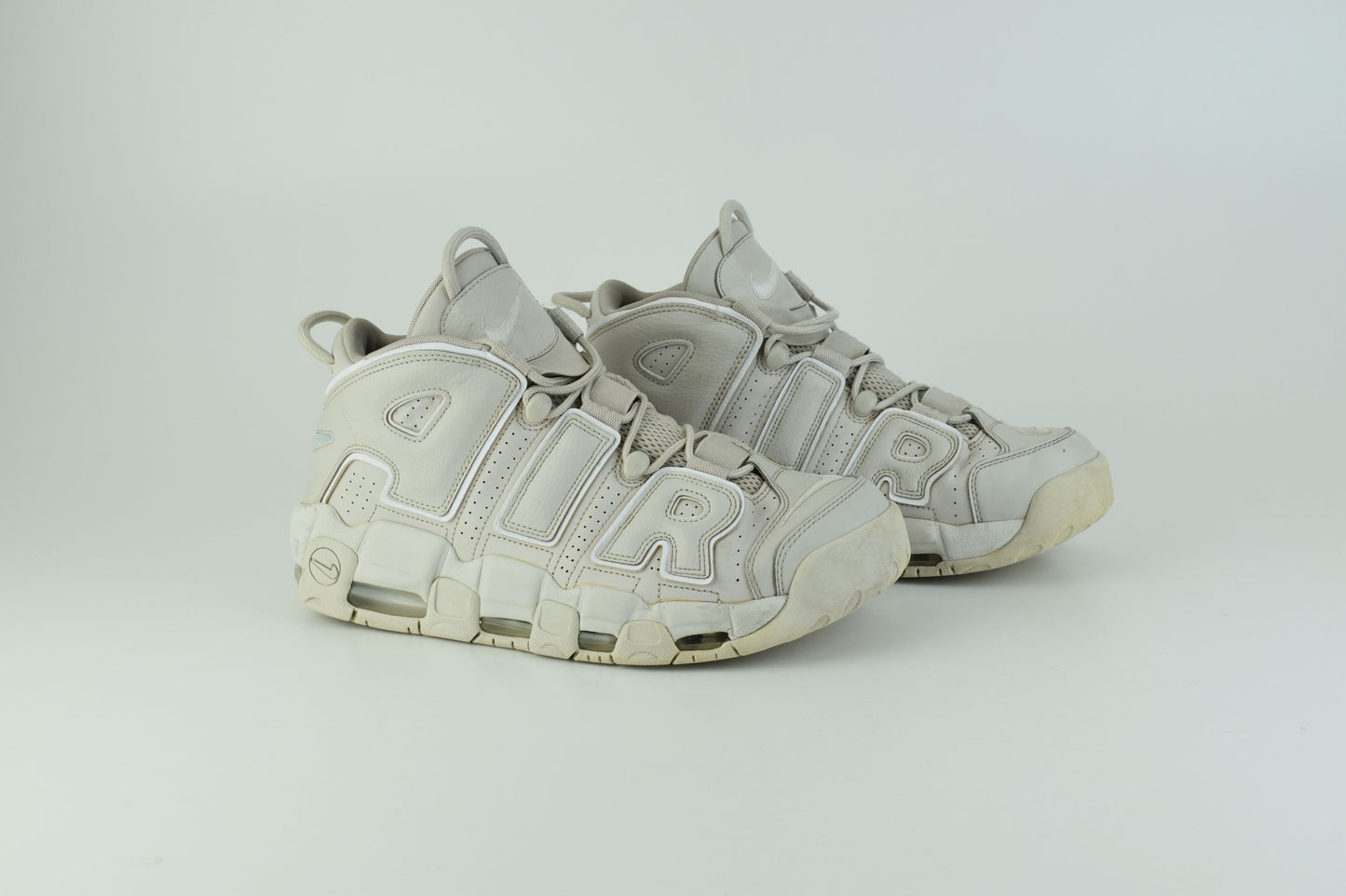 Nike Air More Uptempo Light Bone 921948-001 Men Sneakers, Size EU 44.5, V.Good 7/10