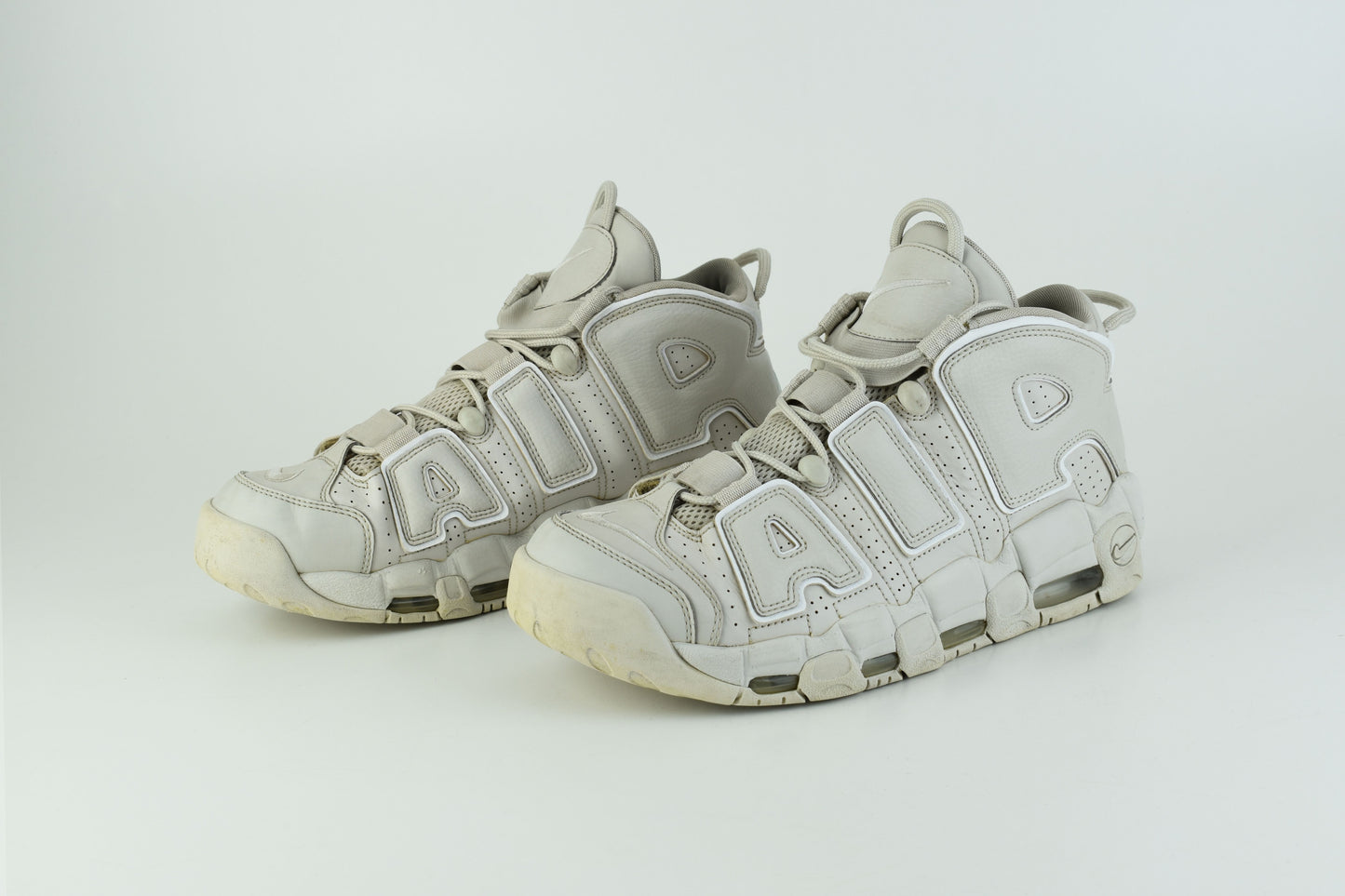 Nike Air More Uptempo Light Bone 921948-001 Men Sneakers, Size EU 44.5, V.Good 7/10