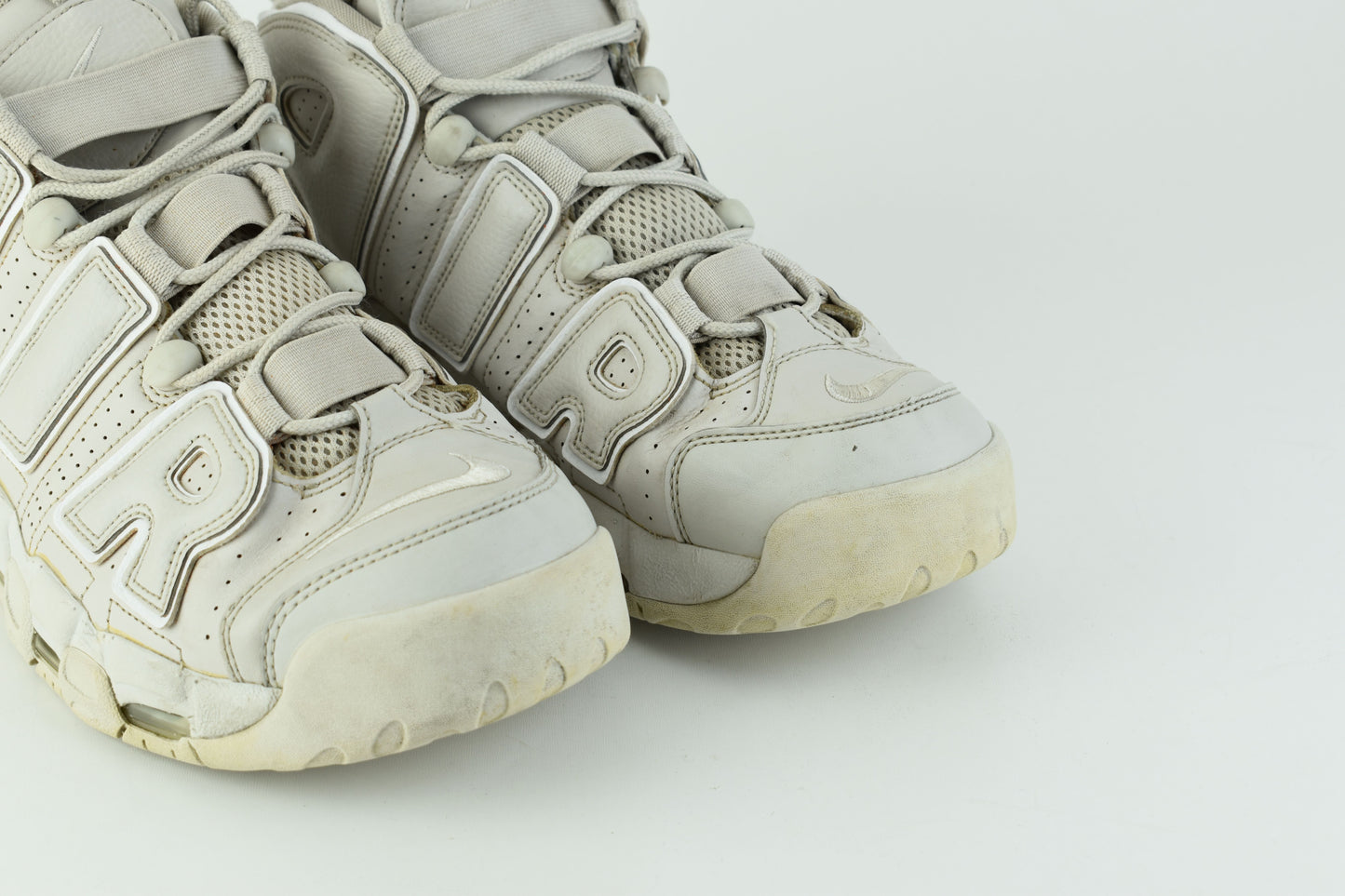 Nike Air More Uptempo Light Bone 921948-001 Men Sneakers, Size EU 44.5, V.Good 7/10