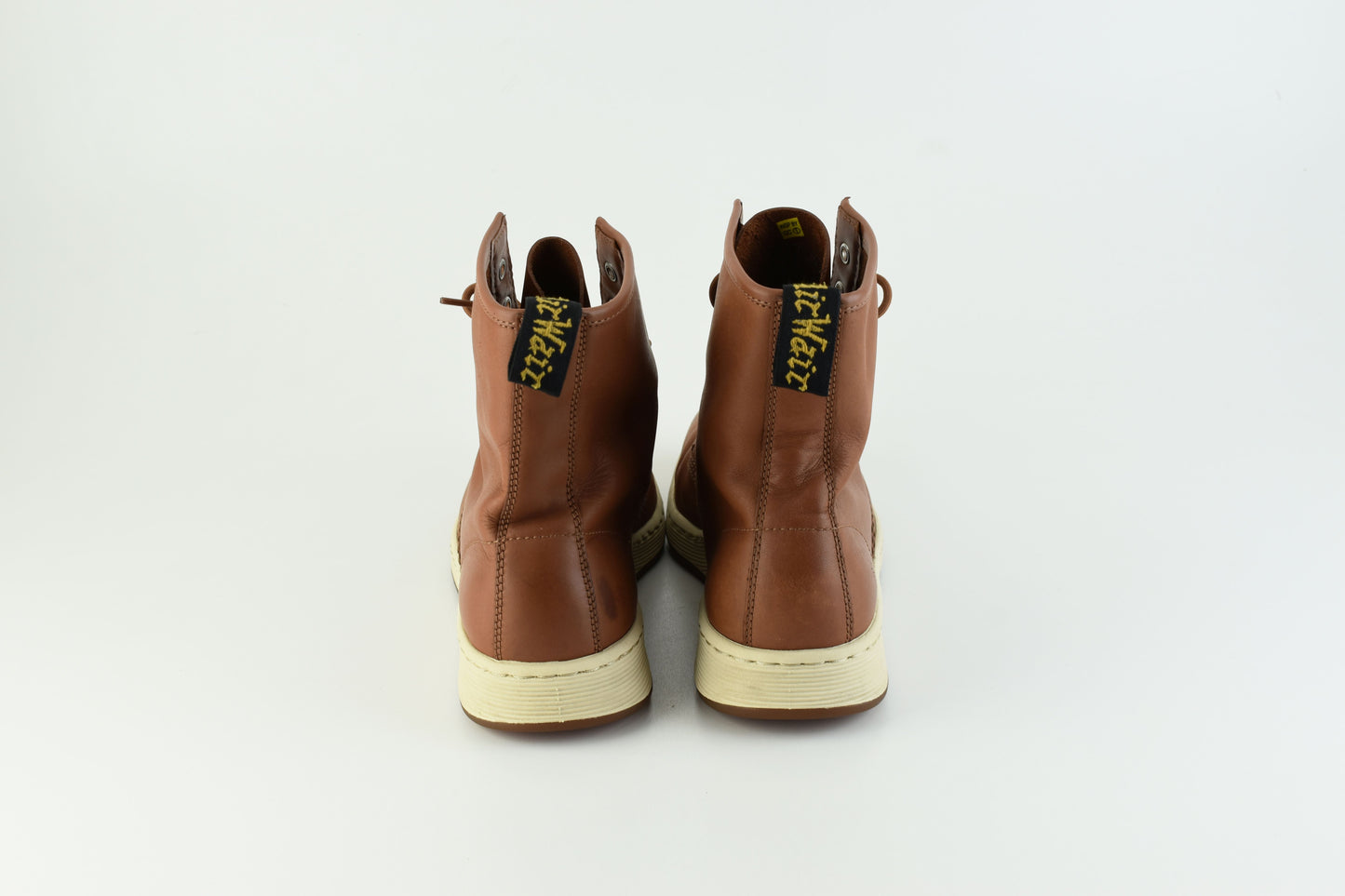 Dr. Martens Newton Men AirWair 8 Eye Lite Boots Brown Unisex Size EU 46, V.Good 7/10