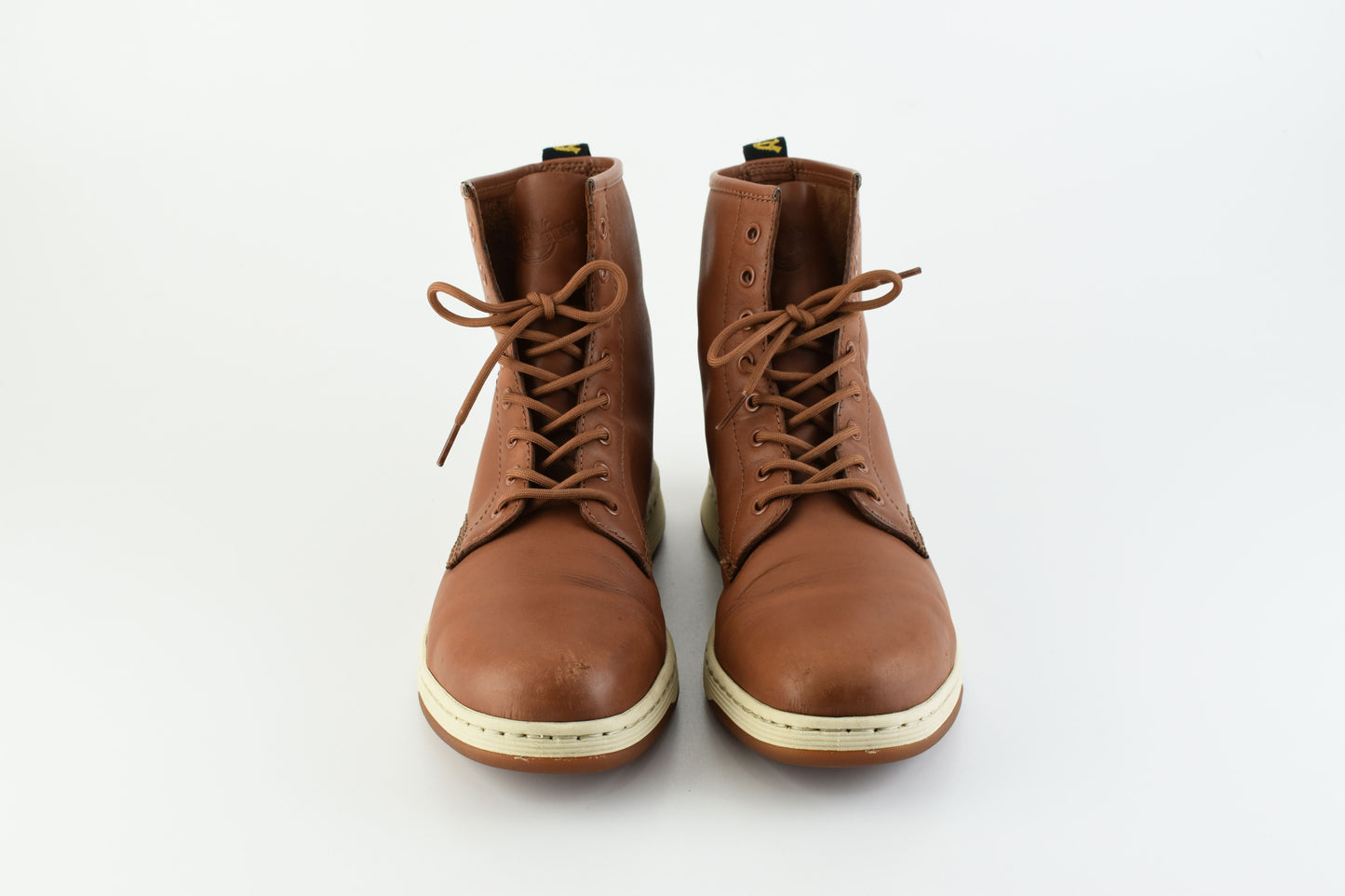 Dr. Martens Newton Men AirWair 8 Eye Lite Boots Brown Unisex Size EU 46, V.Good 7/10