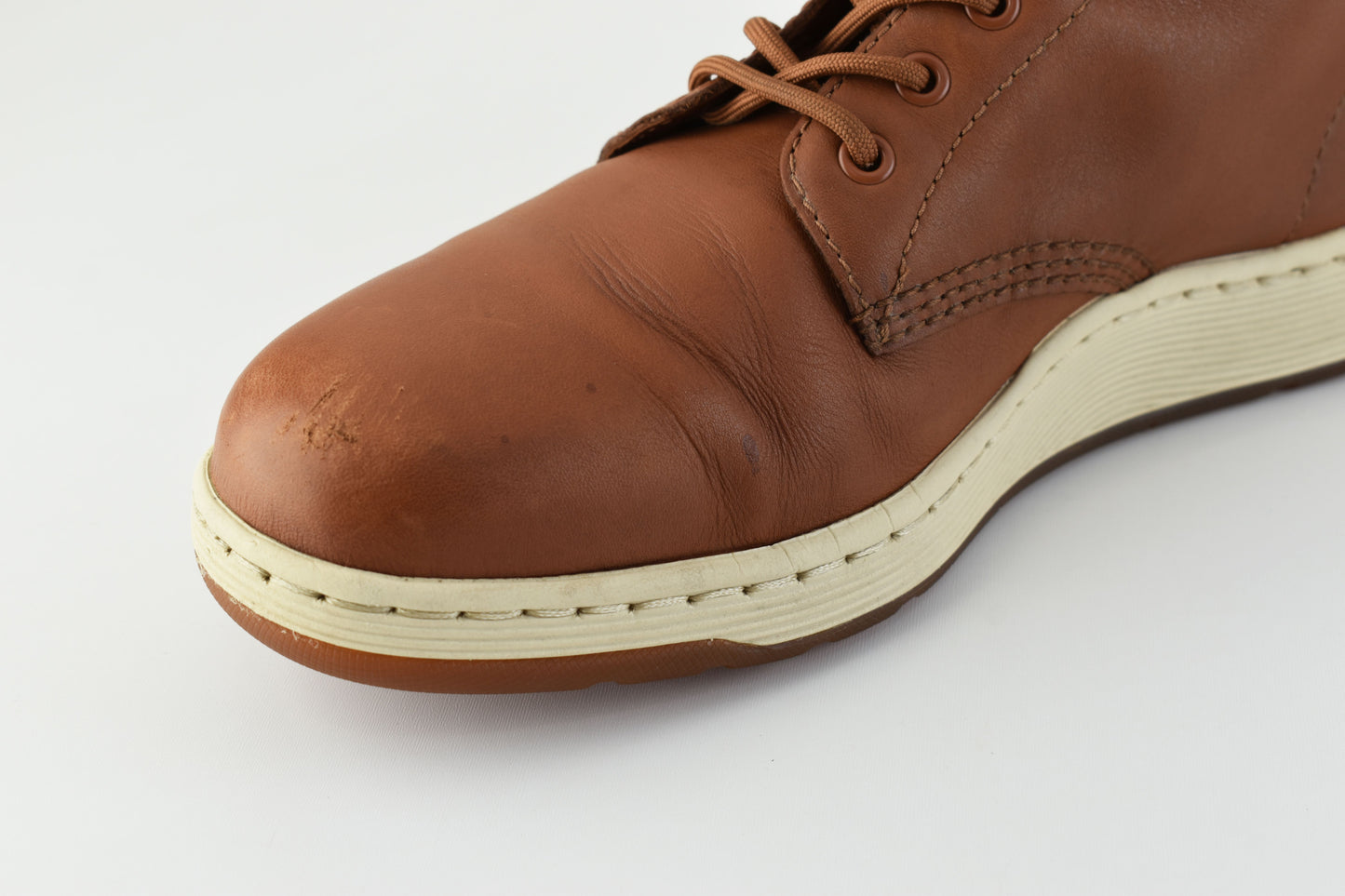 Dr. Martens Newton Men AirWair 8 Eye Lite Boots Brown Unisex Size EU 46, V.Good 7/10