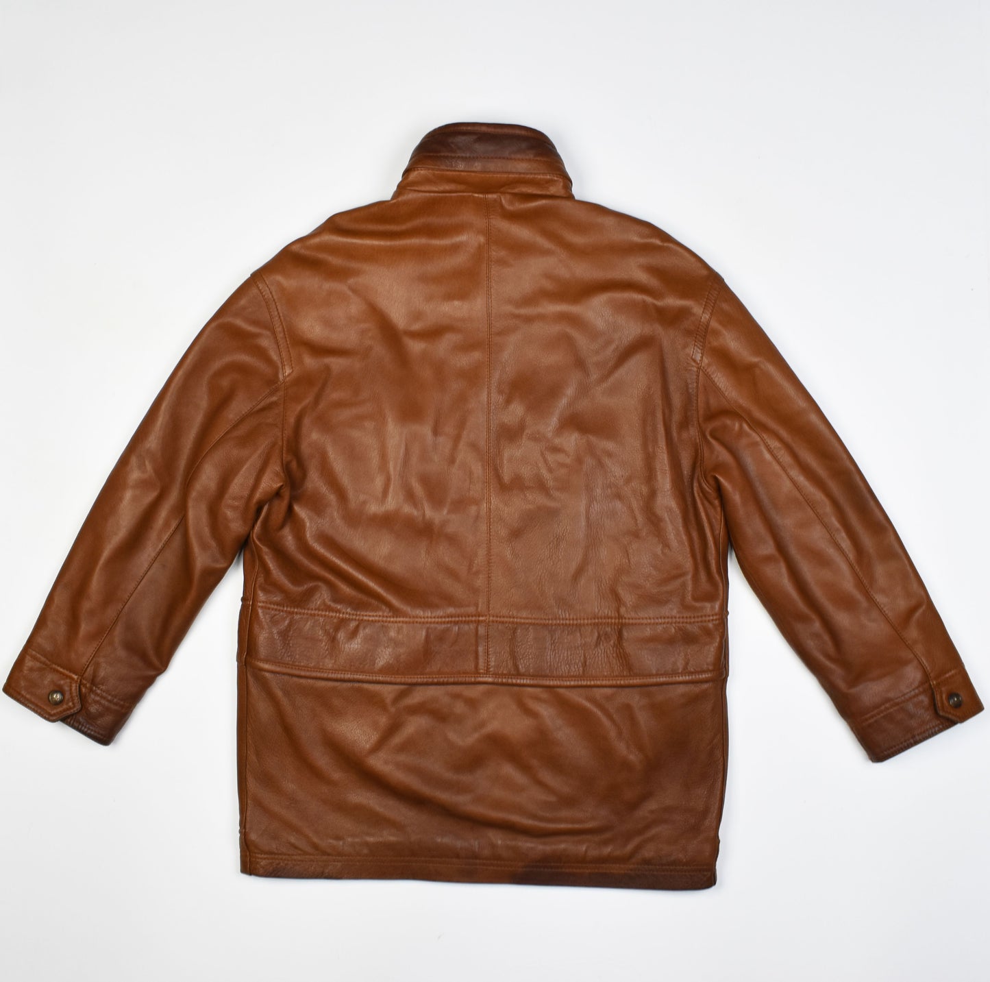 Marco Pierguidi Brown Leather Men Jacket Size EU 48, V.Good 8/10