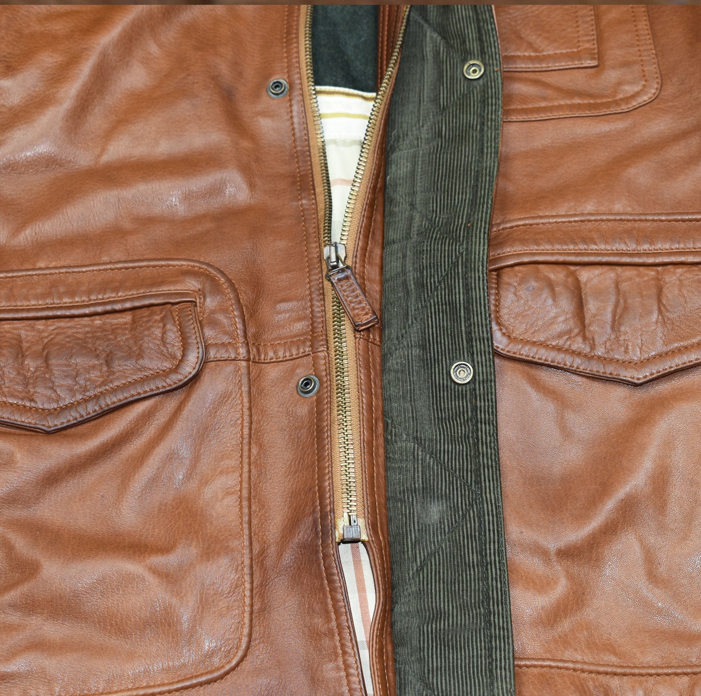 Marco Pierguidi Brown Leather Men Jacket Size EU 48, V.Good 8/10