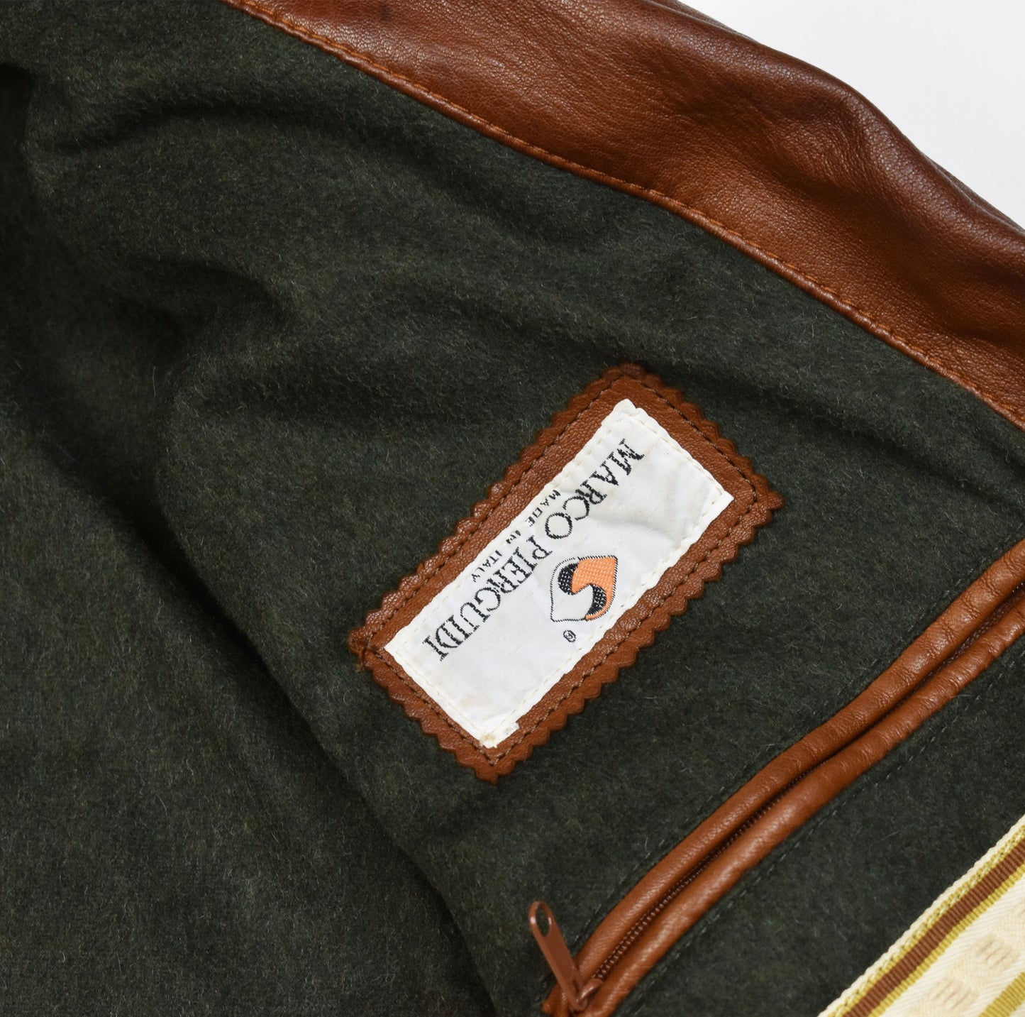 Marco Pierguidi Brown Leather Men Jacket Size EU 48, V.Good 8/10