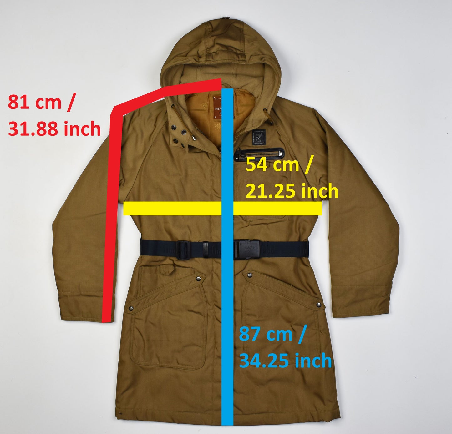 Piero Guidi Lineabold Press hooded, Men Jacket, Size S, V.Good 8/10