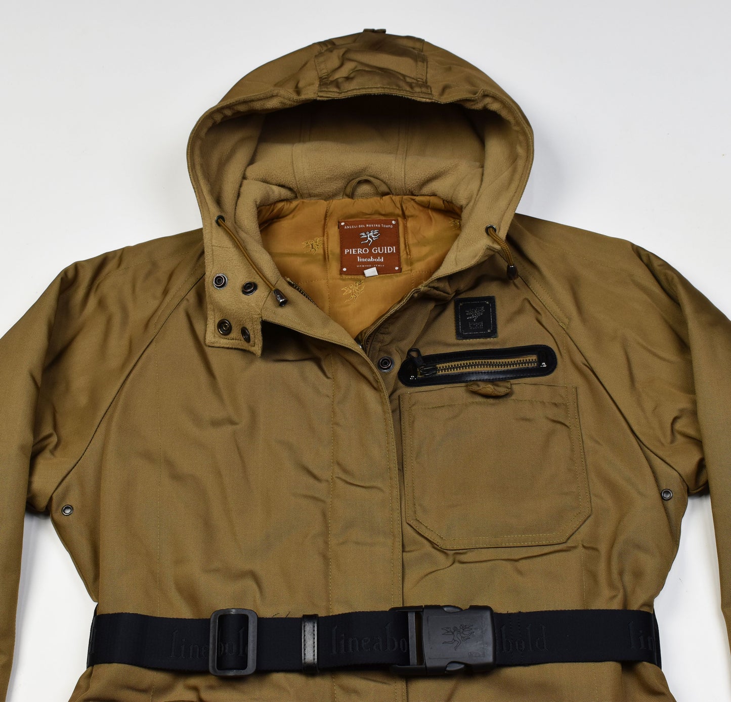 Piero Guidi Lineabold Press hooded, Men Jacket, Size S, V.Good 8/10