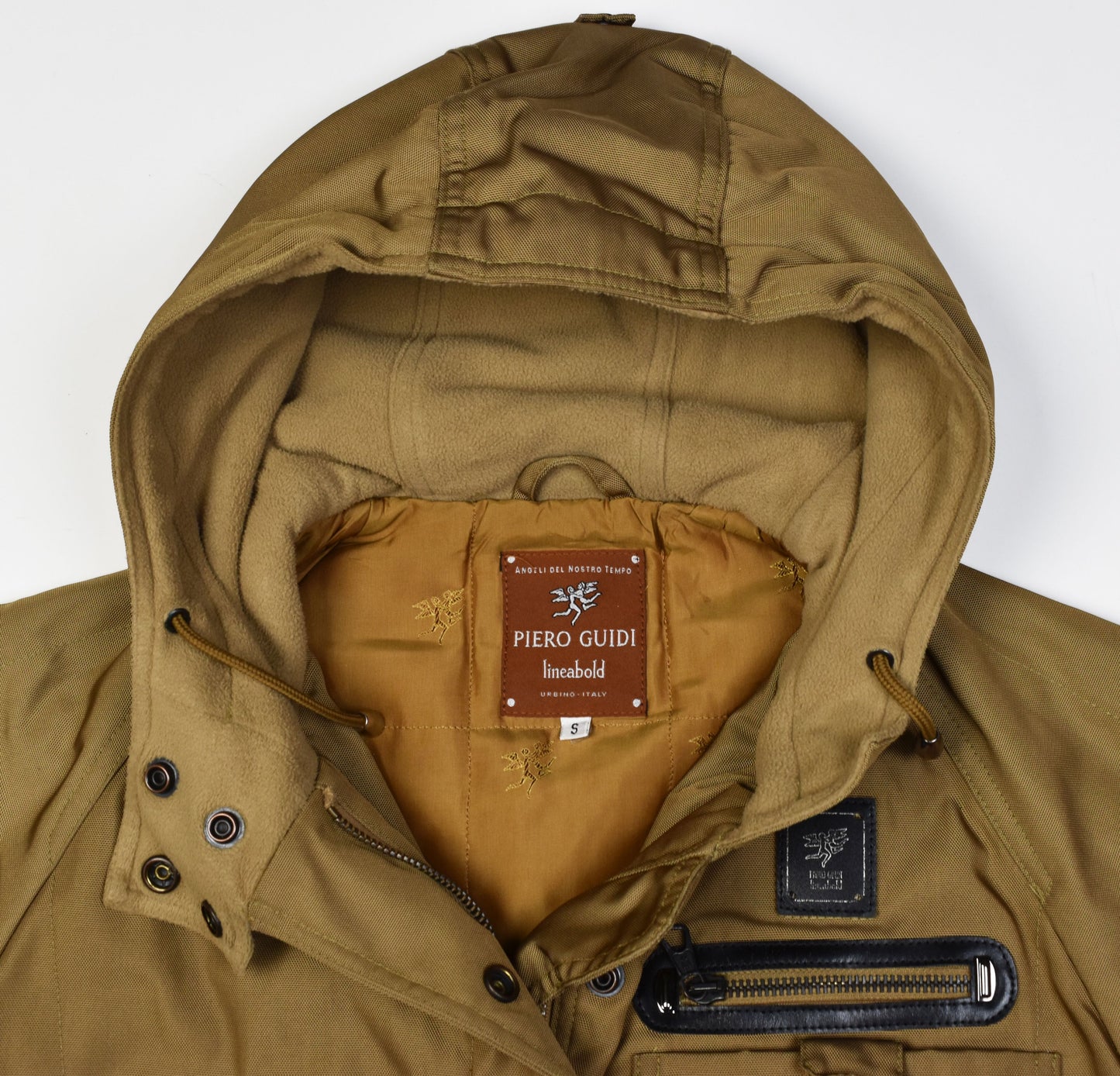Piero Guidi Lineabold Press hooded, Men Jacket, Size S, V.Good 8/10