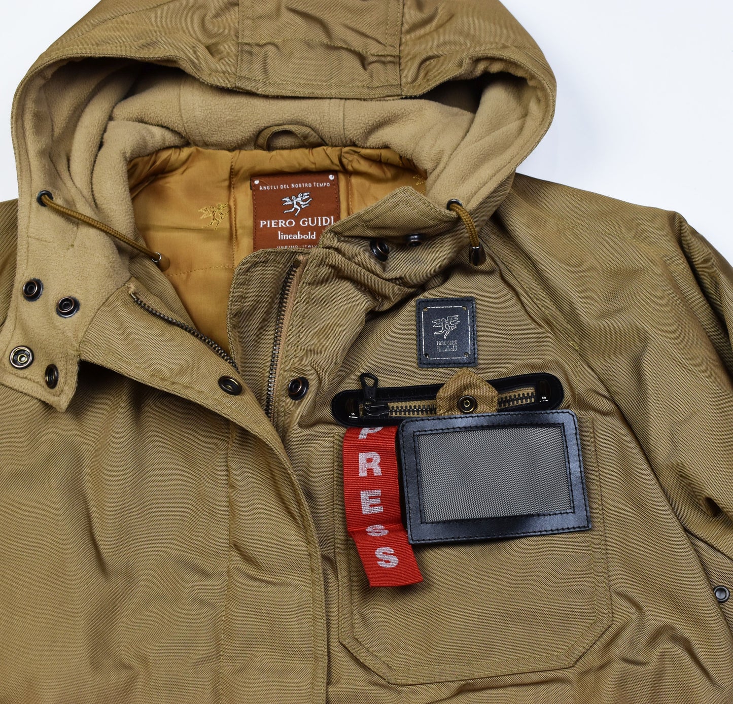 Piero Guidi Lineabold Press hooded, Men Jacket, Size S, V.Good 8/10
