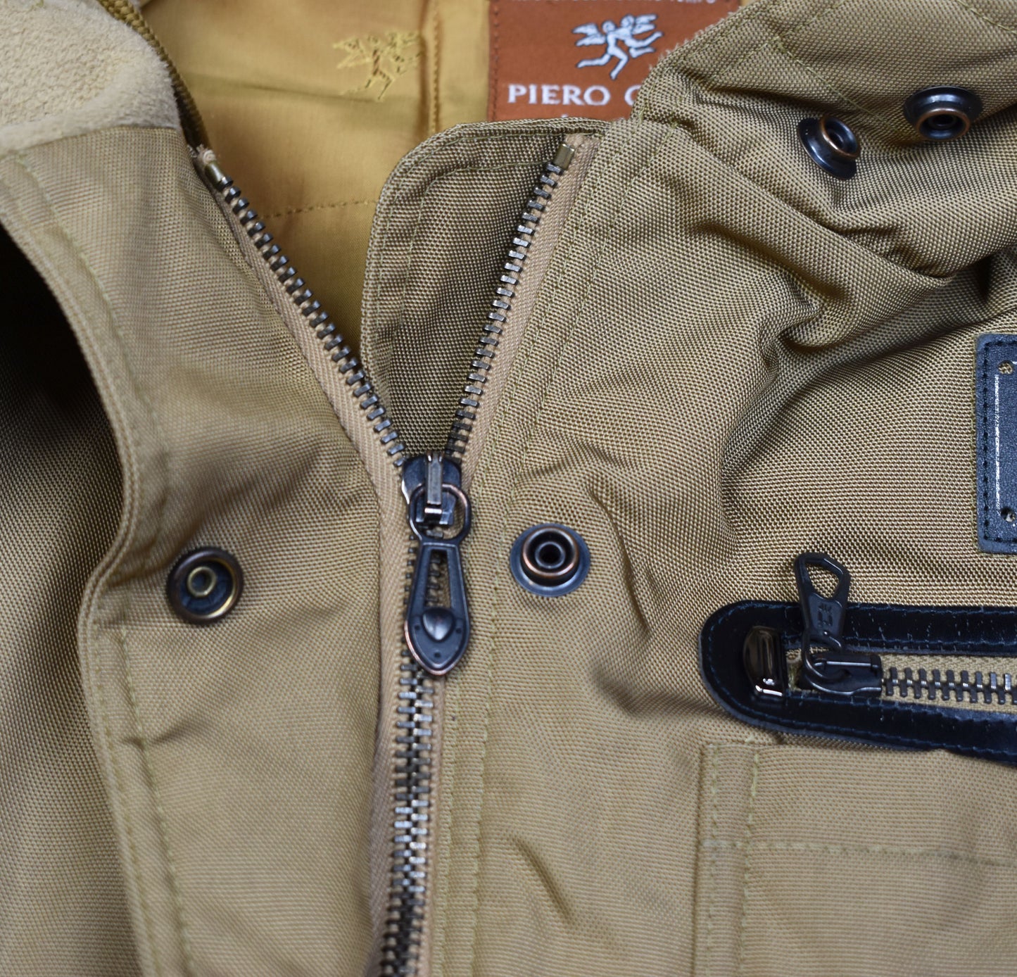 Piero Guidi Lineabold Press hooded, Men Jacket, Size S, V.Good 8/10