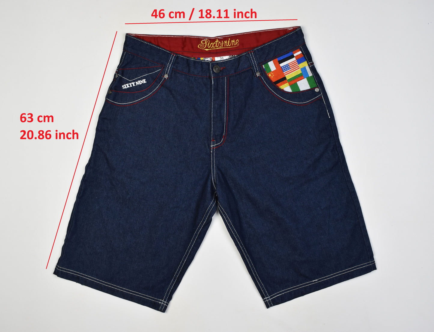 69 Sixty-Nine NYC Denim Men Shorts, Size 36, Excellent 10/10