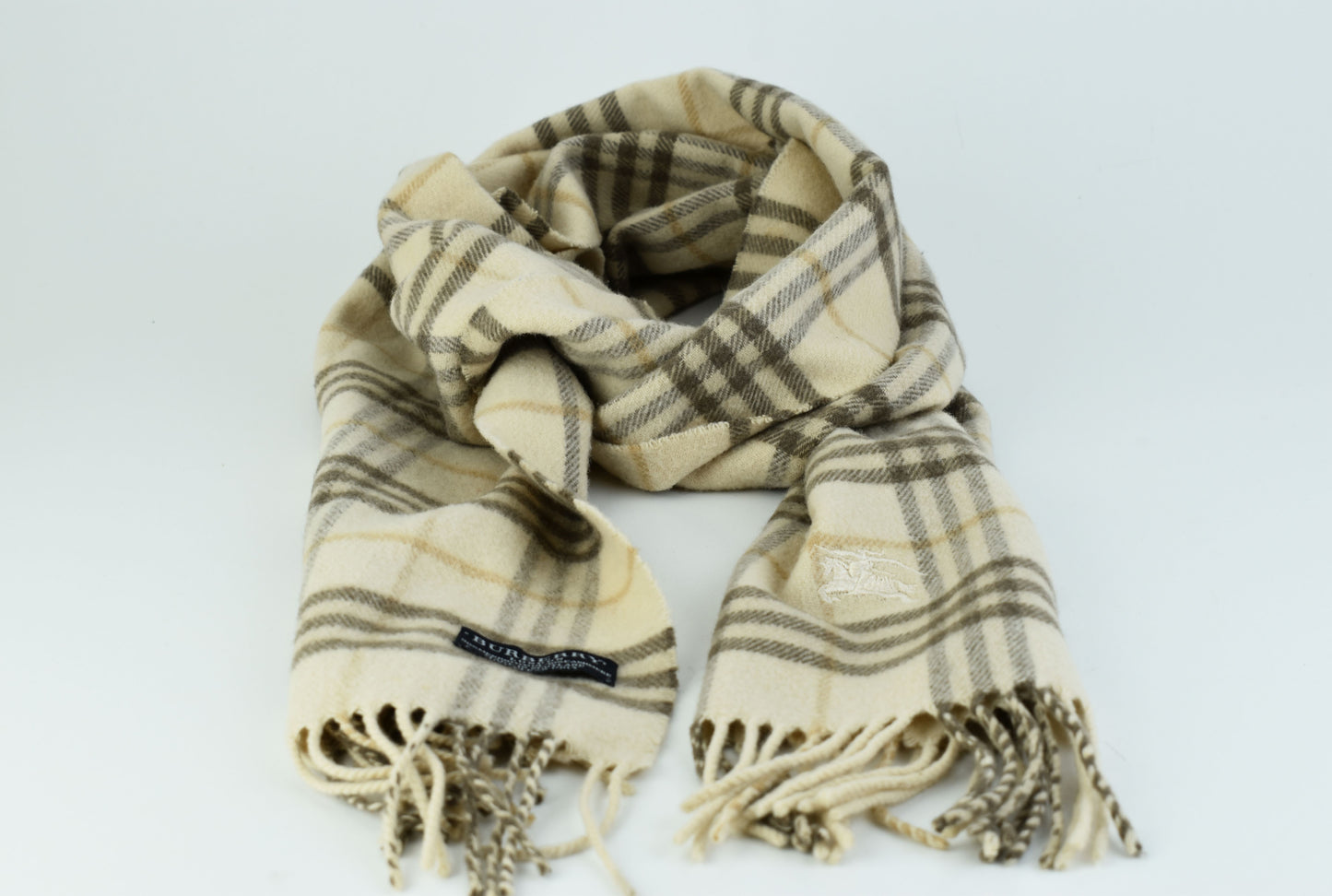 Burberry London wool & cashmere scarf 29cm x 172cm, Excellent 9/10