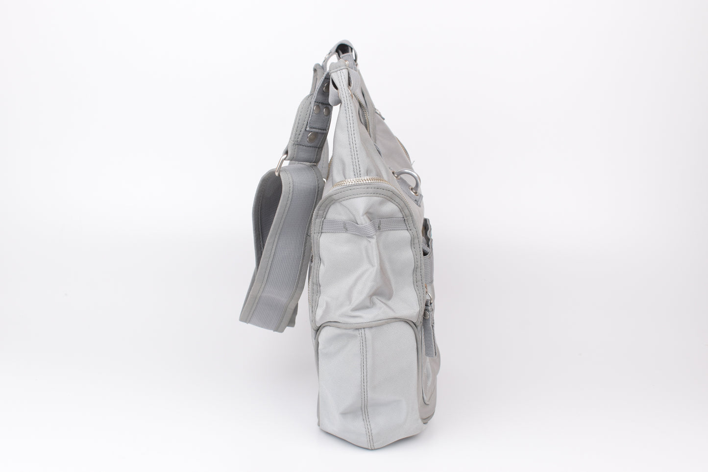* George Gina & Lucy Paula Punshing Gray Shoulder Bag, 30x40cm, Excellent 9/10