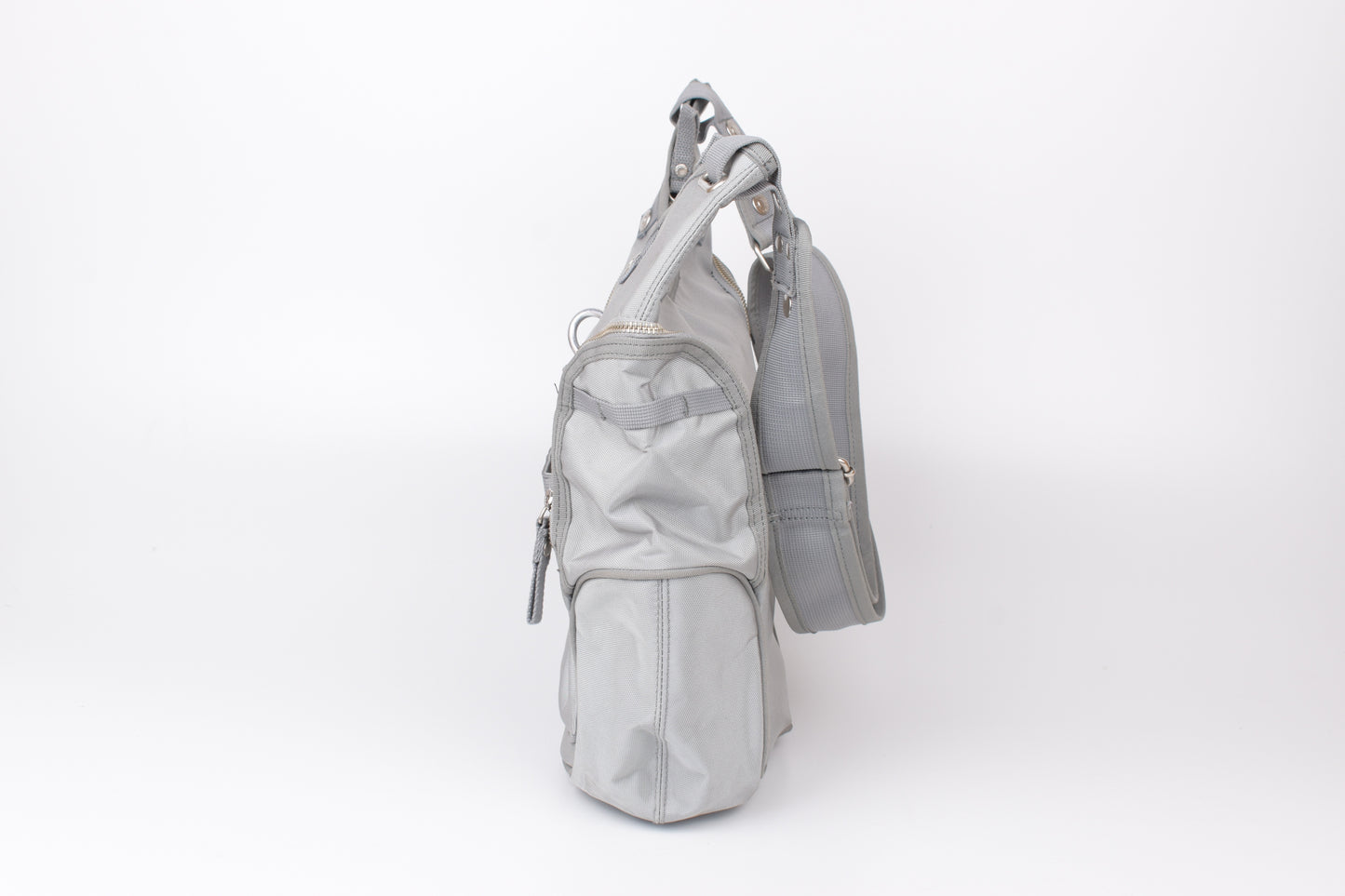 * George Gina & Lucy Paula Punshing Gray Shoulder Bag, 30x40cm, Excellent 9/10